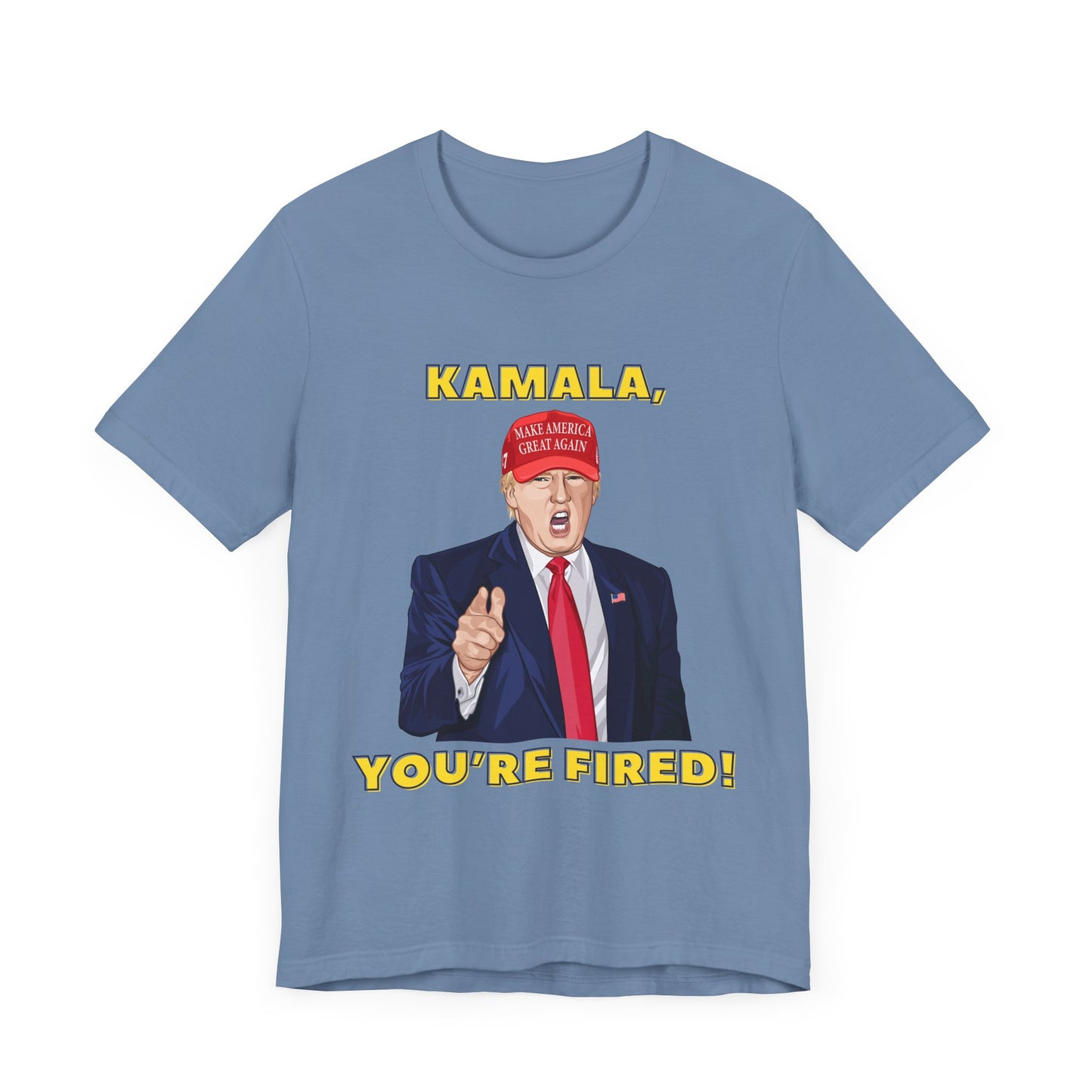 Trump "KAMALA, YOU'RE FIRED!" Cartoon Art III - Unisex T-Shirt