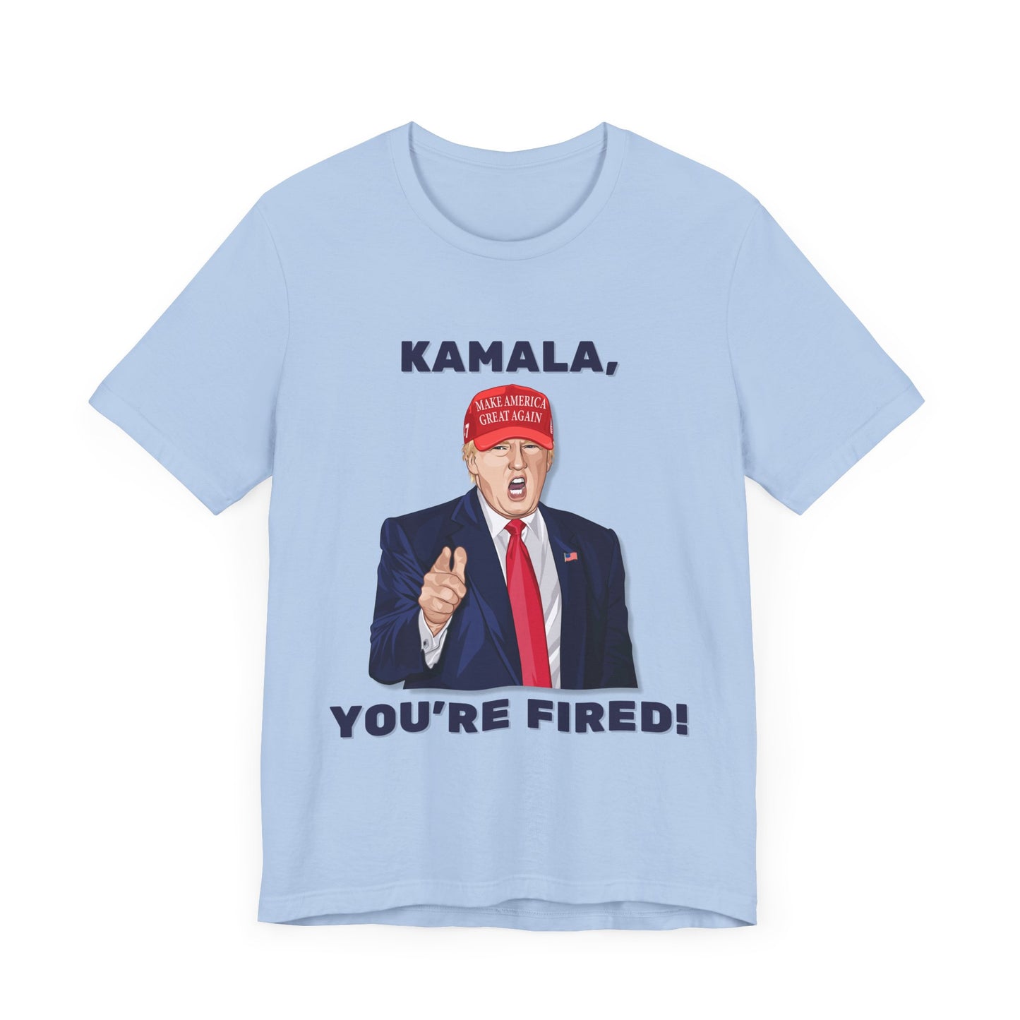 Trump "KAMALA, YOU'RE FIRED!" Cartoon Art II - Unisex T-Shirt