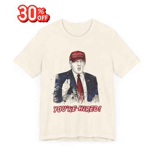 Trump "YOU'RE HIRED!" Scribble Art I - Unisex T-Shirt