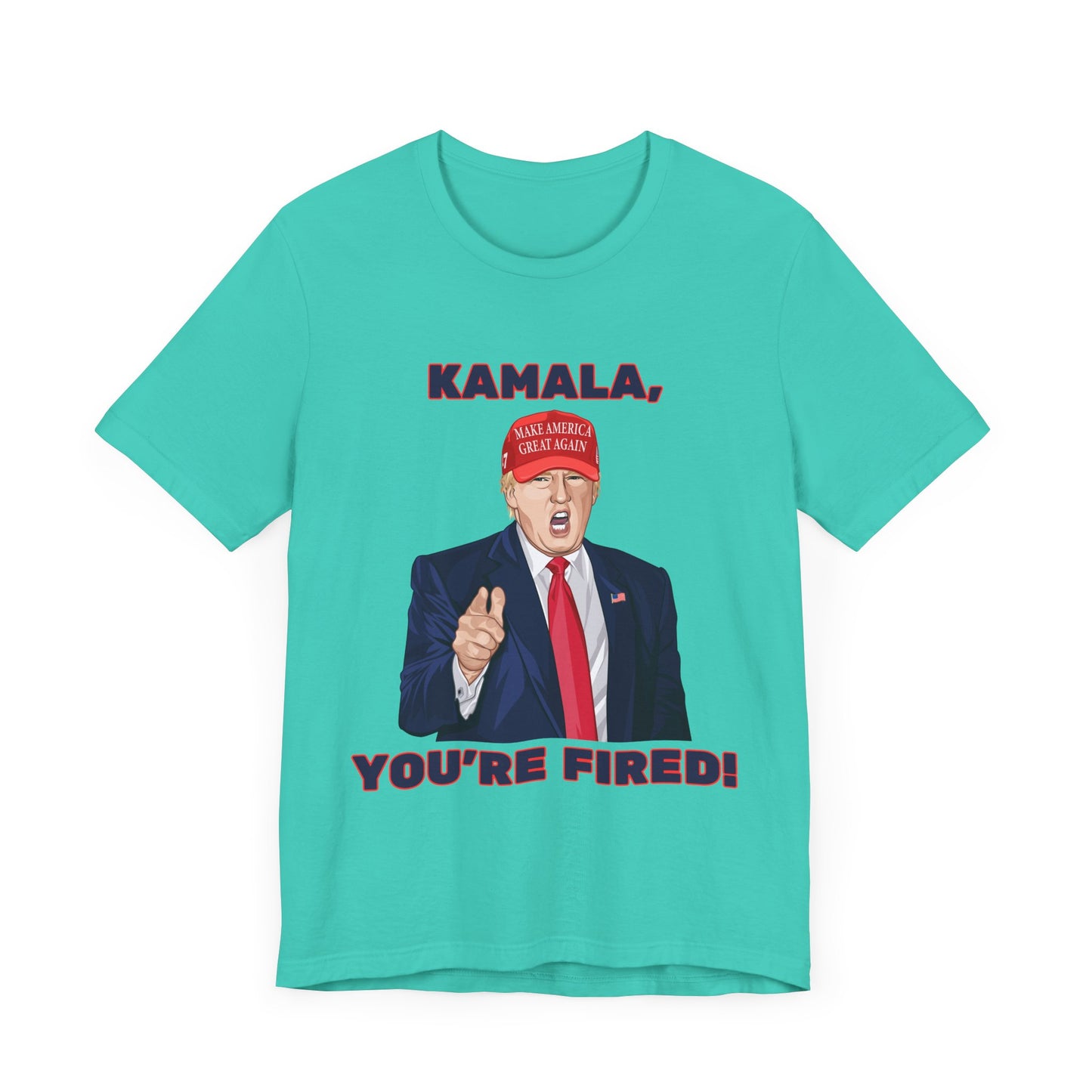 Trump "KAMALA, YOU'RE FIRED!" Cartoon Art I - Unisex T-Shirt