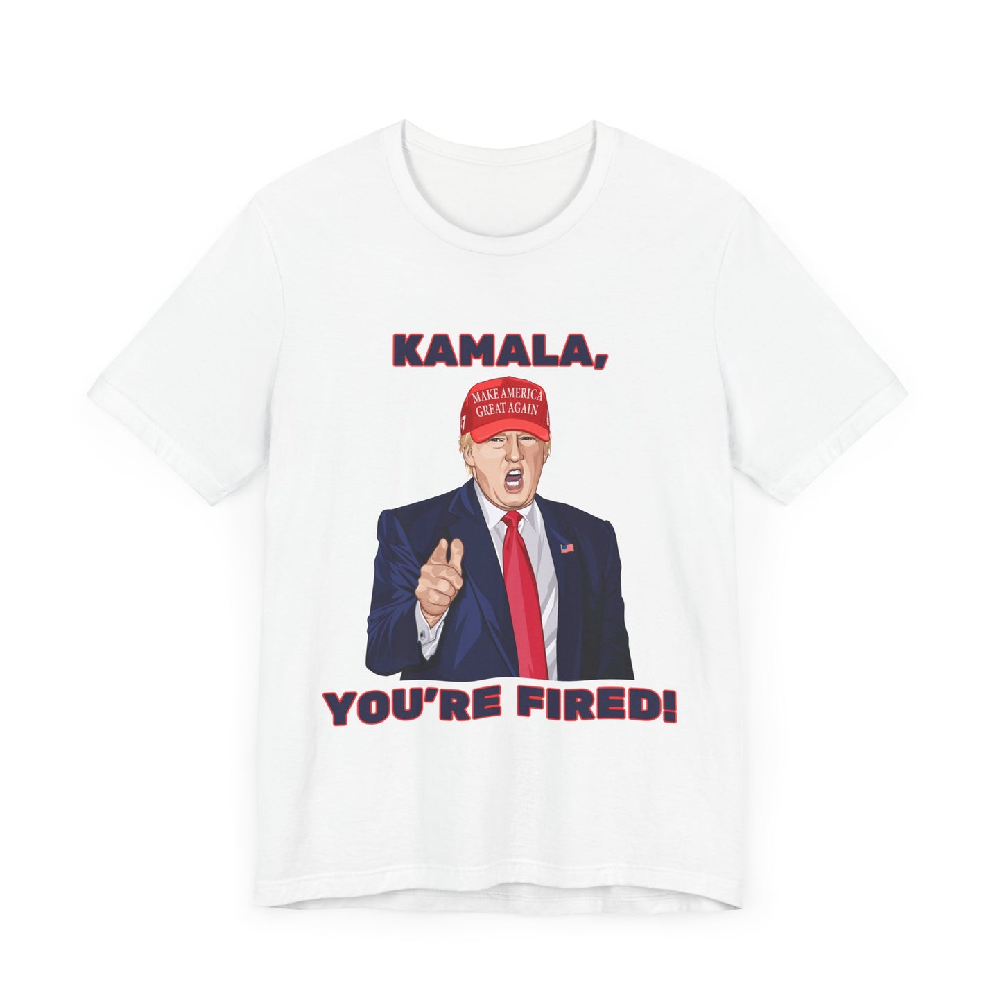 Trump "KAMALA, YOU'RE FIRED!" Cartoon Art I - Unisex T-Shirt