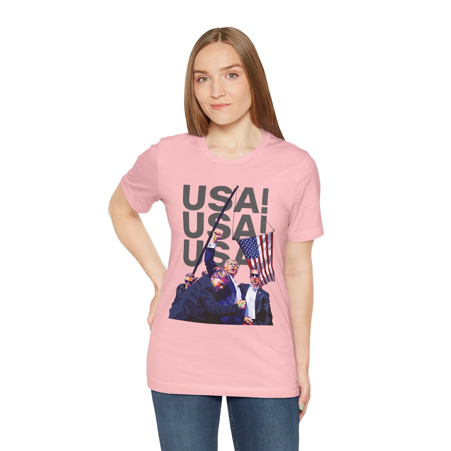 Trump Defiance USA! USA! USA! II - Unisex T-Shirt