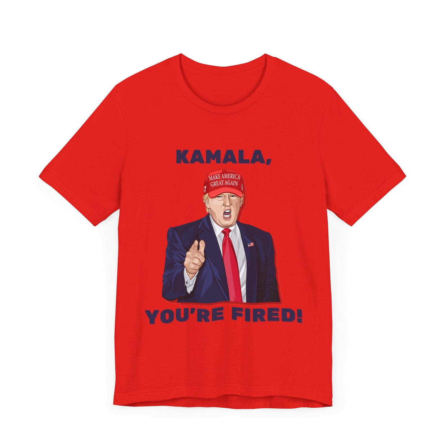 Trump "KAMALA, YOU'RE FIRED!" Cartoon Art II - Unisex T-Shirt