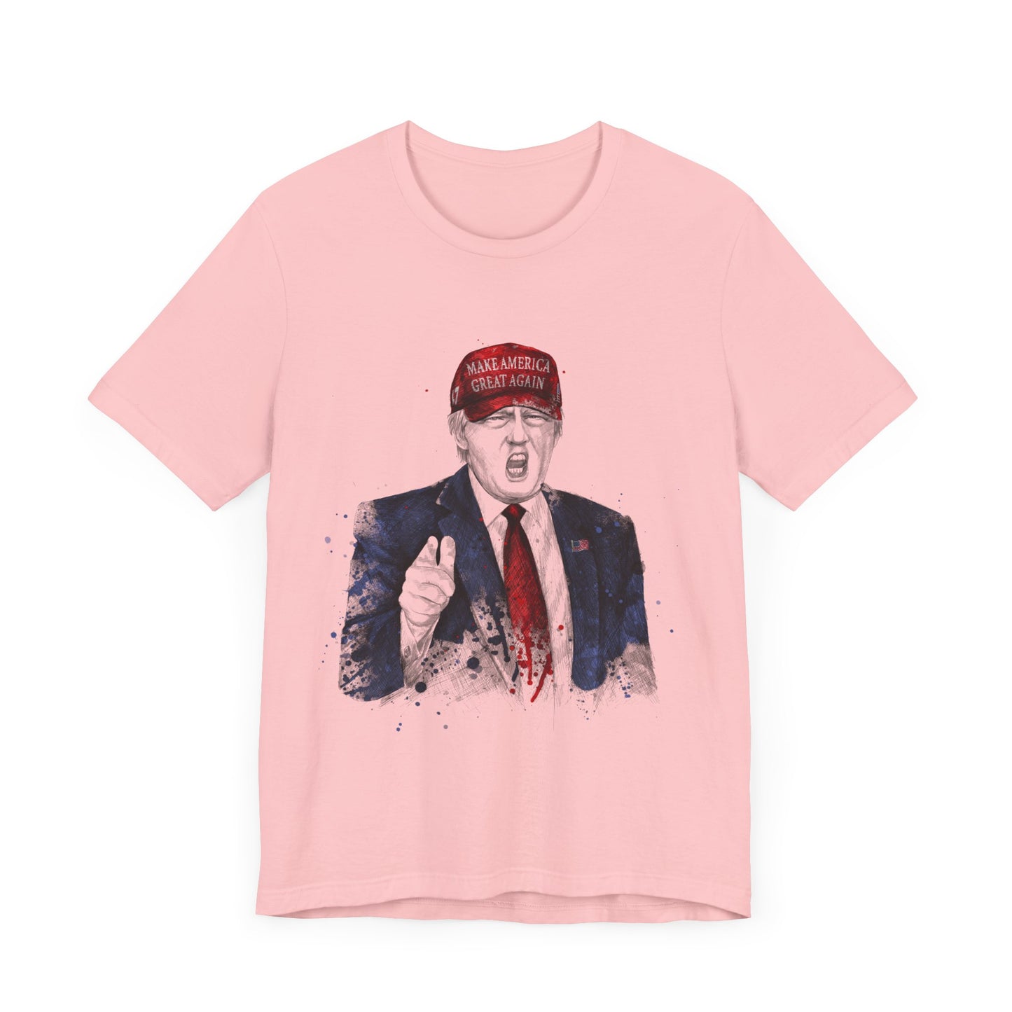 Trump "YOU'RE FIRED!" (Image Only) Scribble Art I - Unisex T-Shirt