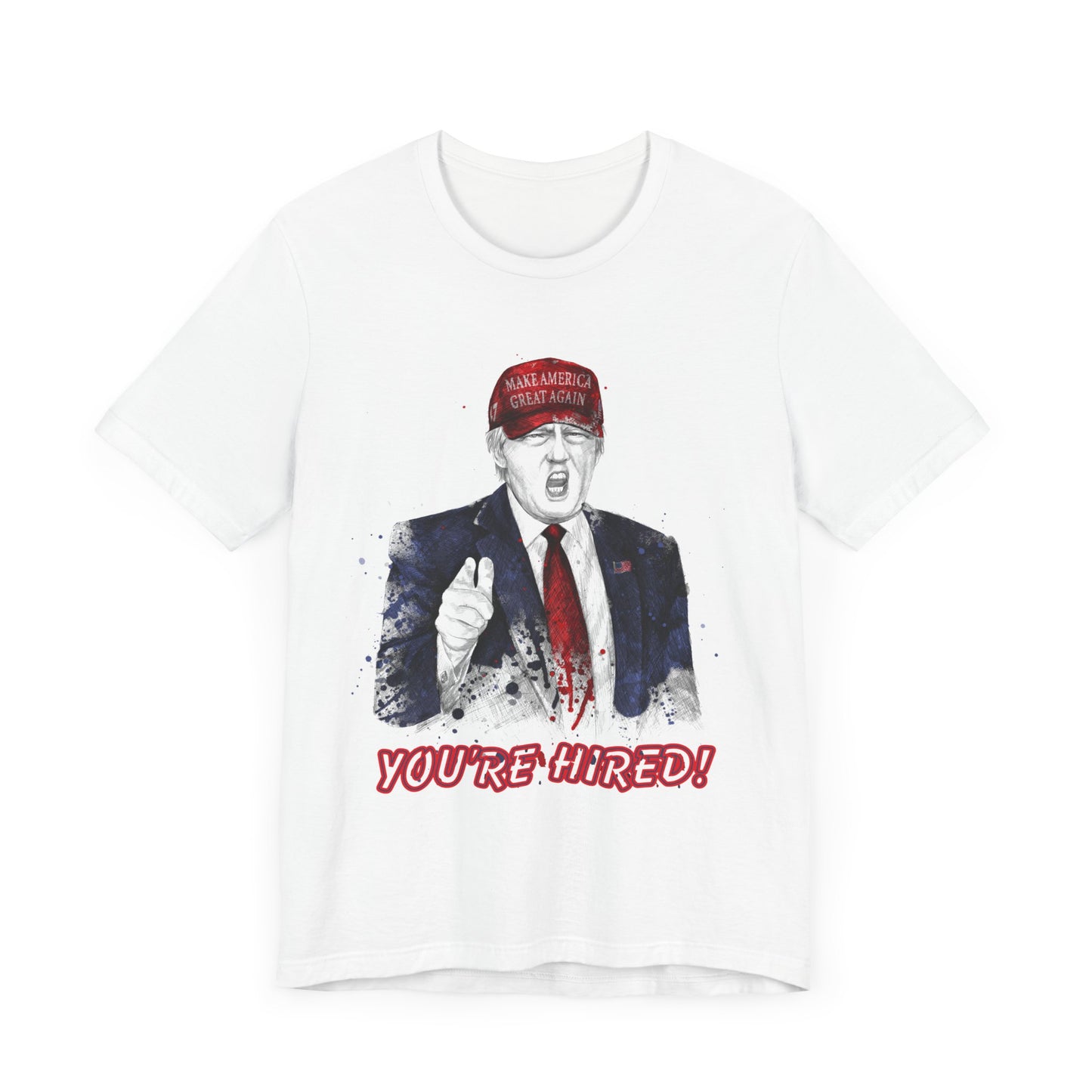 Trump "YOU'RE HIRED!" Scribble Art I - Unisex T-Shirt