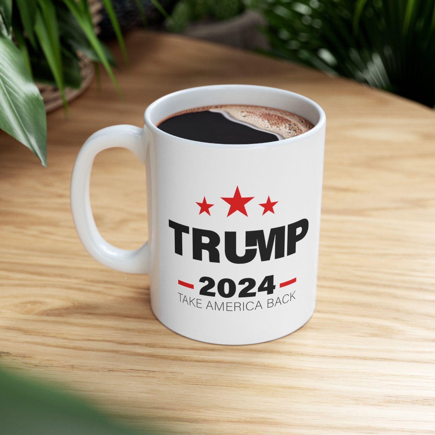 Trump 2024 Take America Back - Ceramic Mug (White, 11oz) - American Apostle - 11oz