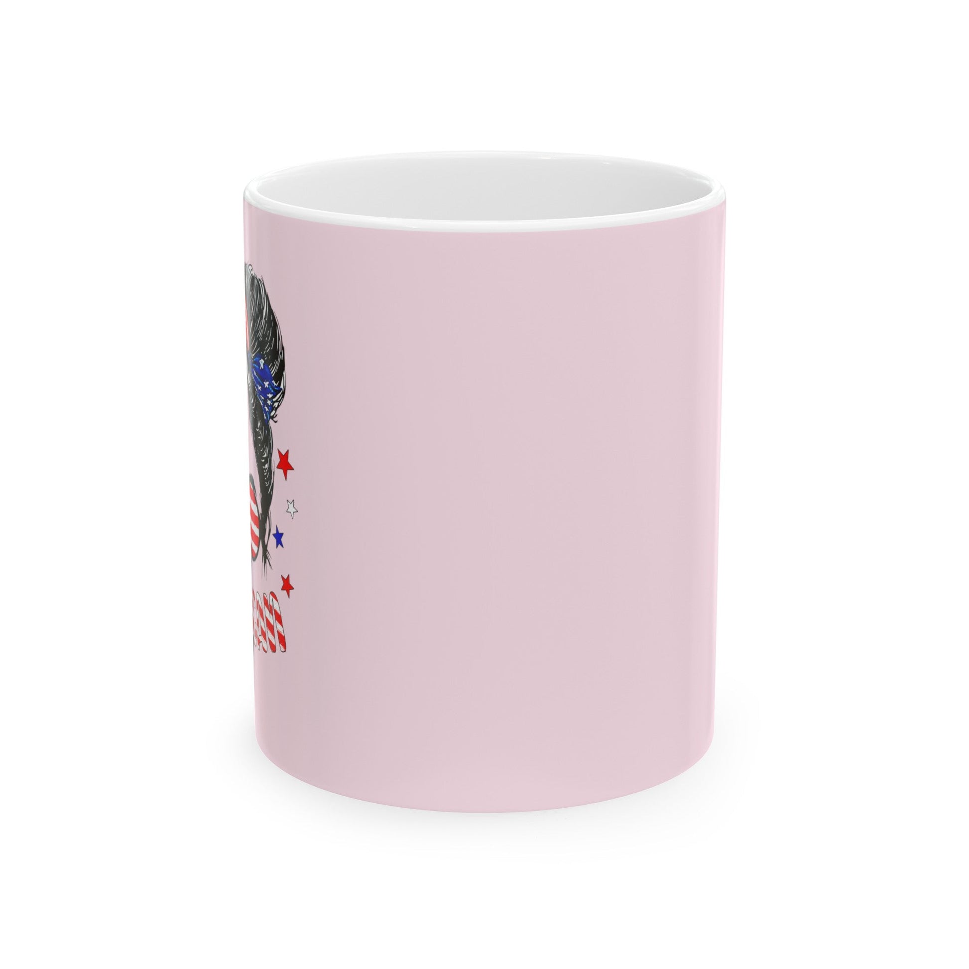 All American Girl - Ceramic Mug (Light Pink, 11oz) - American Apostle - 11oz