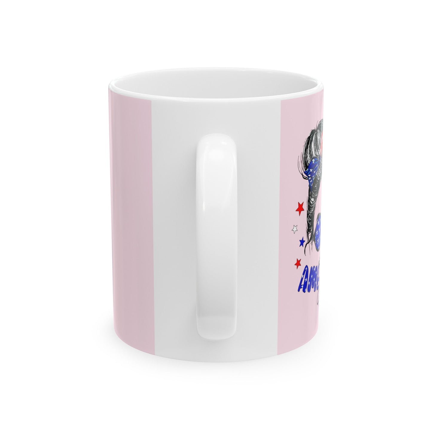 All American Girl - Ceramic Mug (Light Pink, 11oz) - American Apostle - 11oz