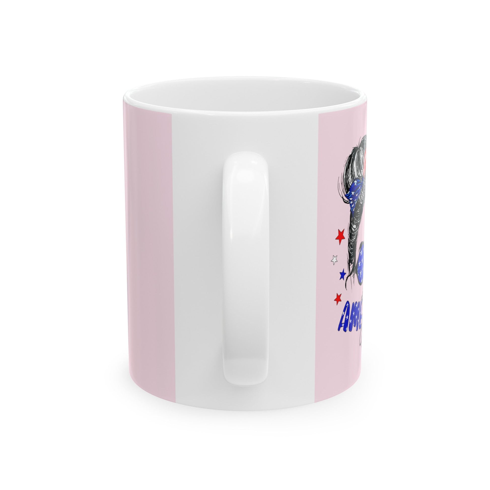 All American Girl - Ceramic Mug (Light Pink, 11oz) - American Apostle - 11oz