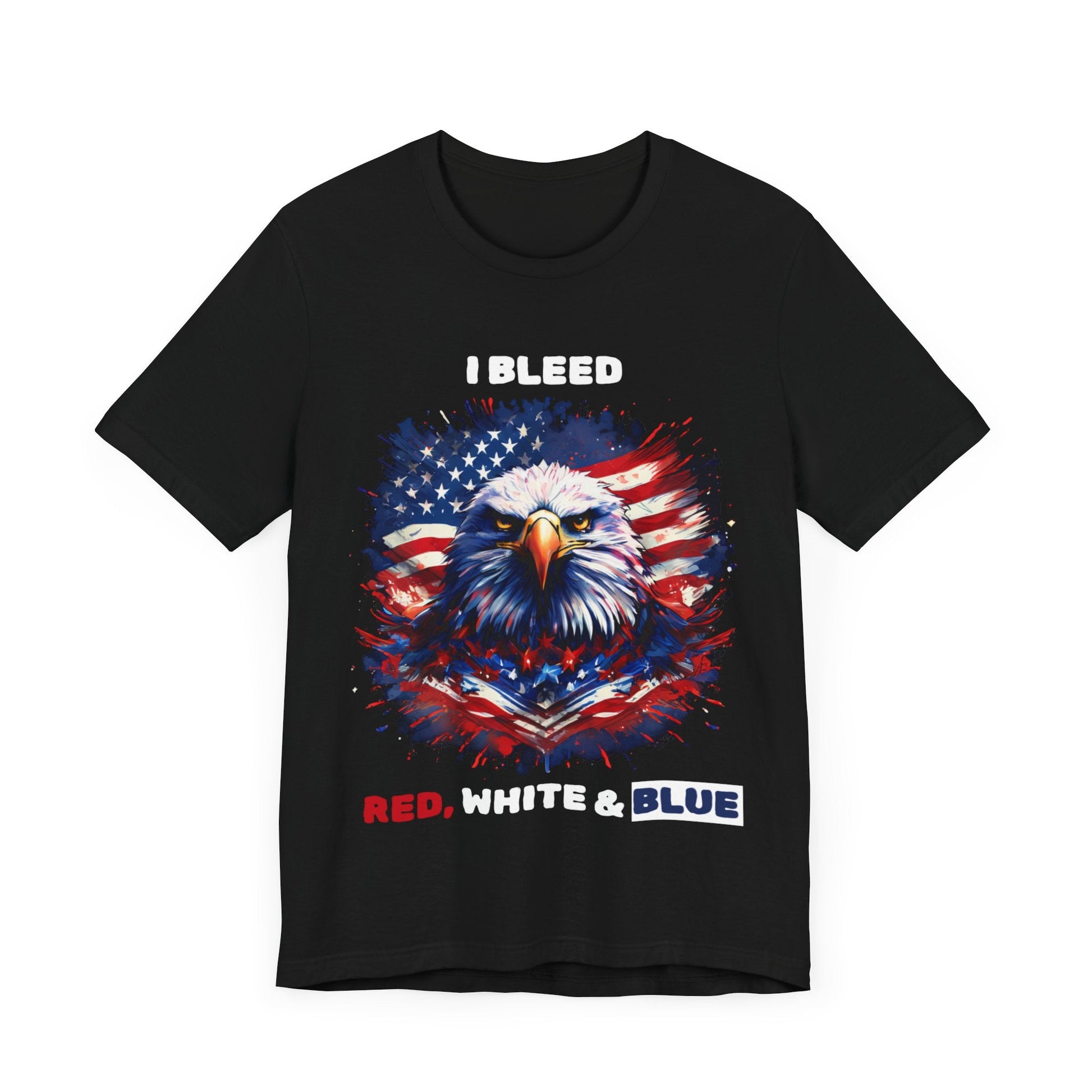 I Bleed Red, White & Blue Eagle - Unisex T - Shirt - American Apostle - White