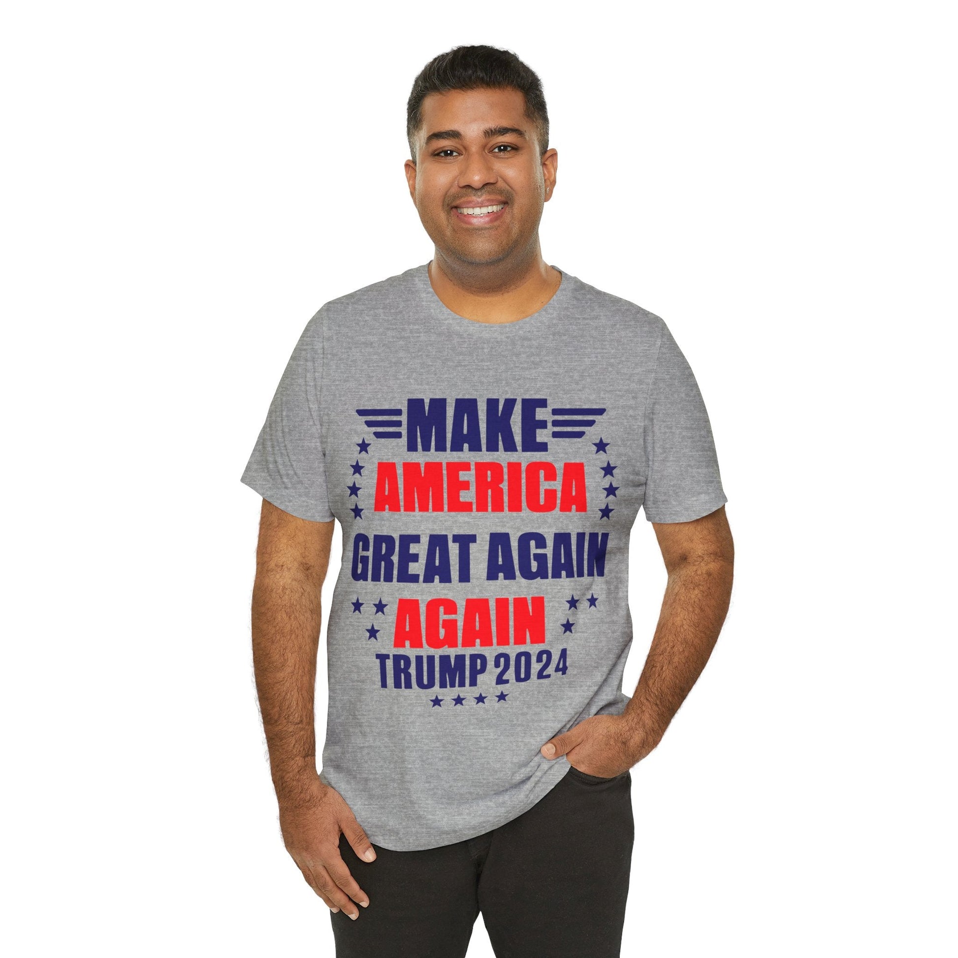 Make America Great Again, Again II - Unisex T - Shirt - American Apostle - Athletic Heather