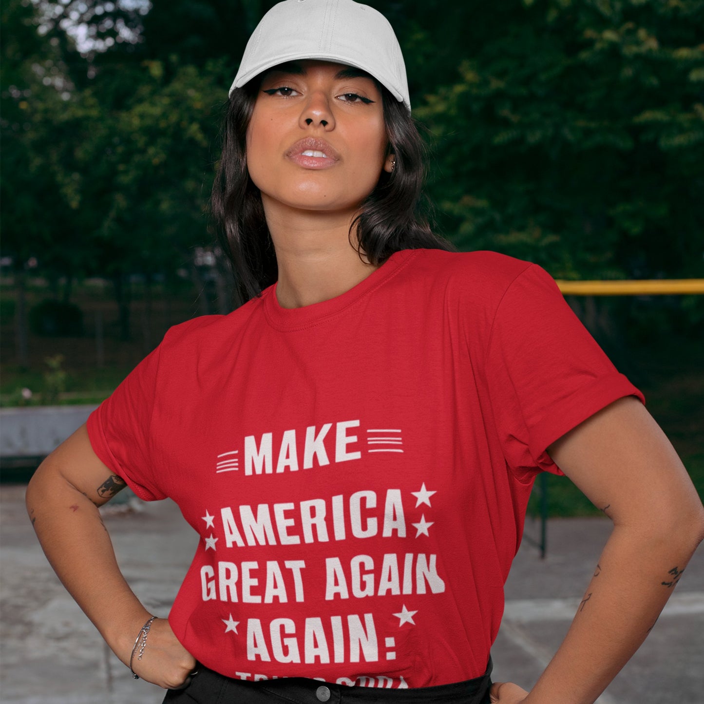 Make America Great Again, Again - Unisex T - Shirt - American Apostle - Red