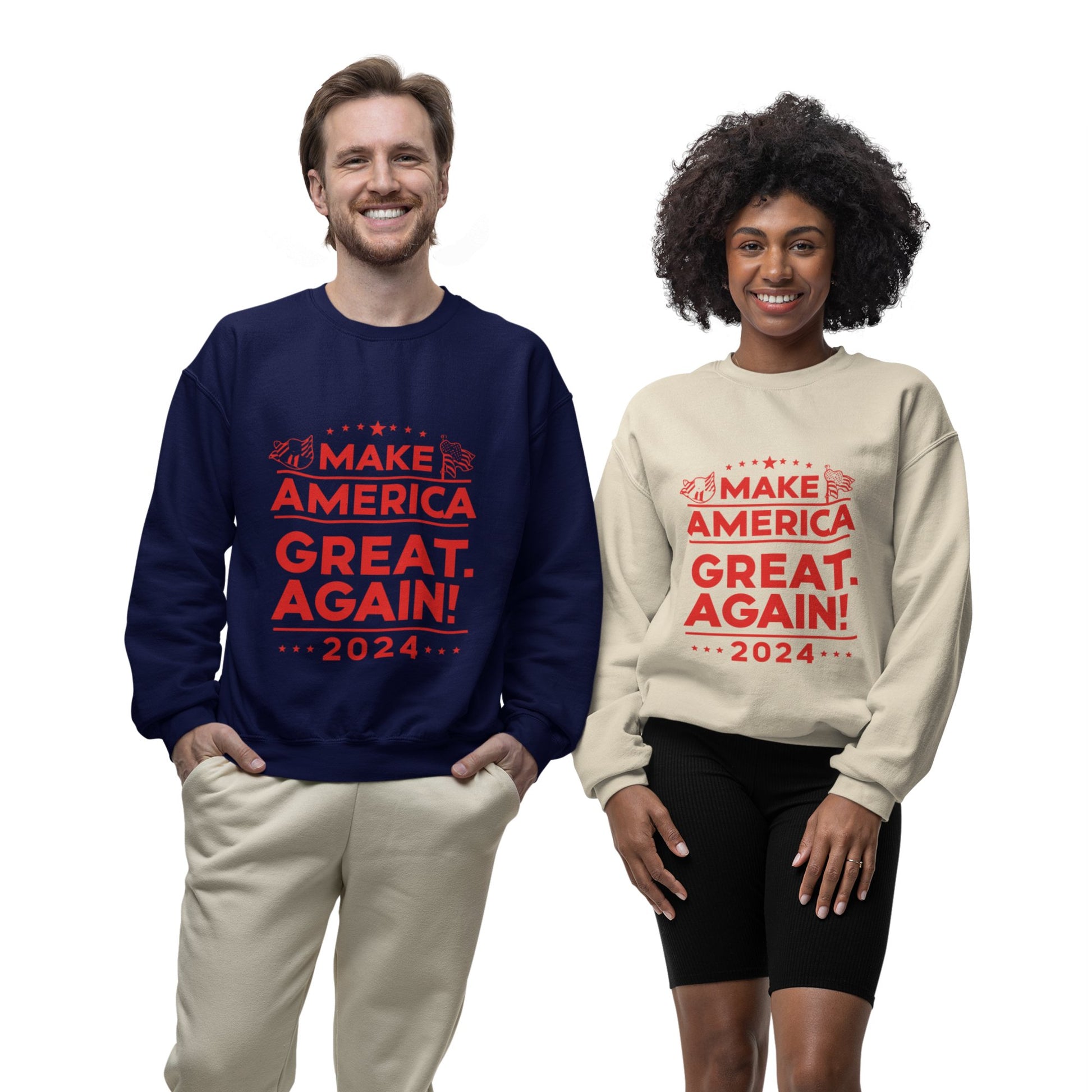 Make America Great Again - Unisex Sweatshirt - American Apostle - Navy