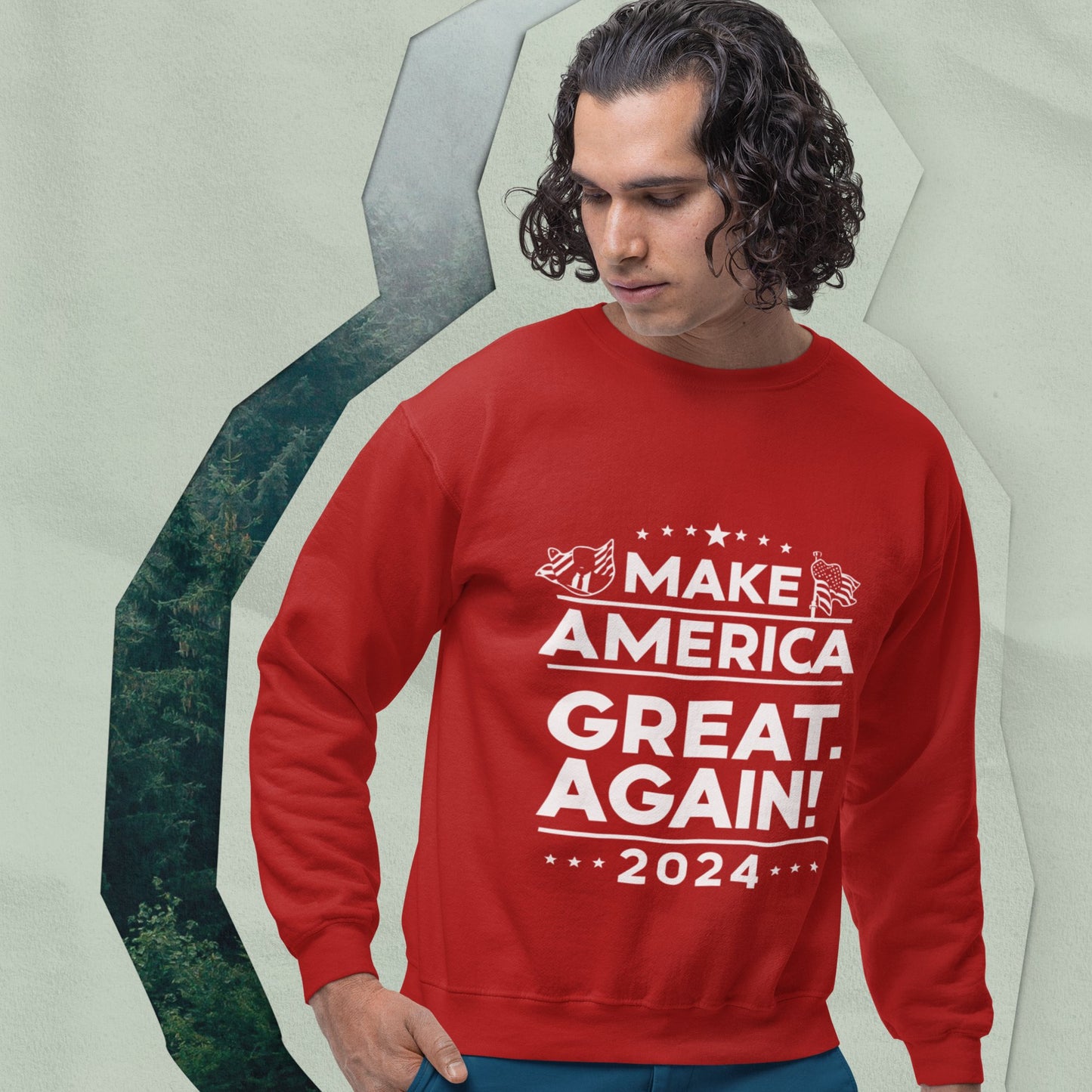 Make America Great Again - Unisex Sweatshirt - American Apostle - Red