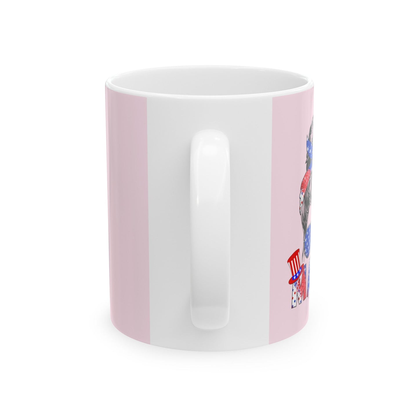 MAMA - Ceramic Mug (Light Pink, 11oz) - American Apostle - 11oz