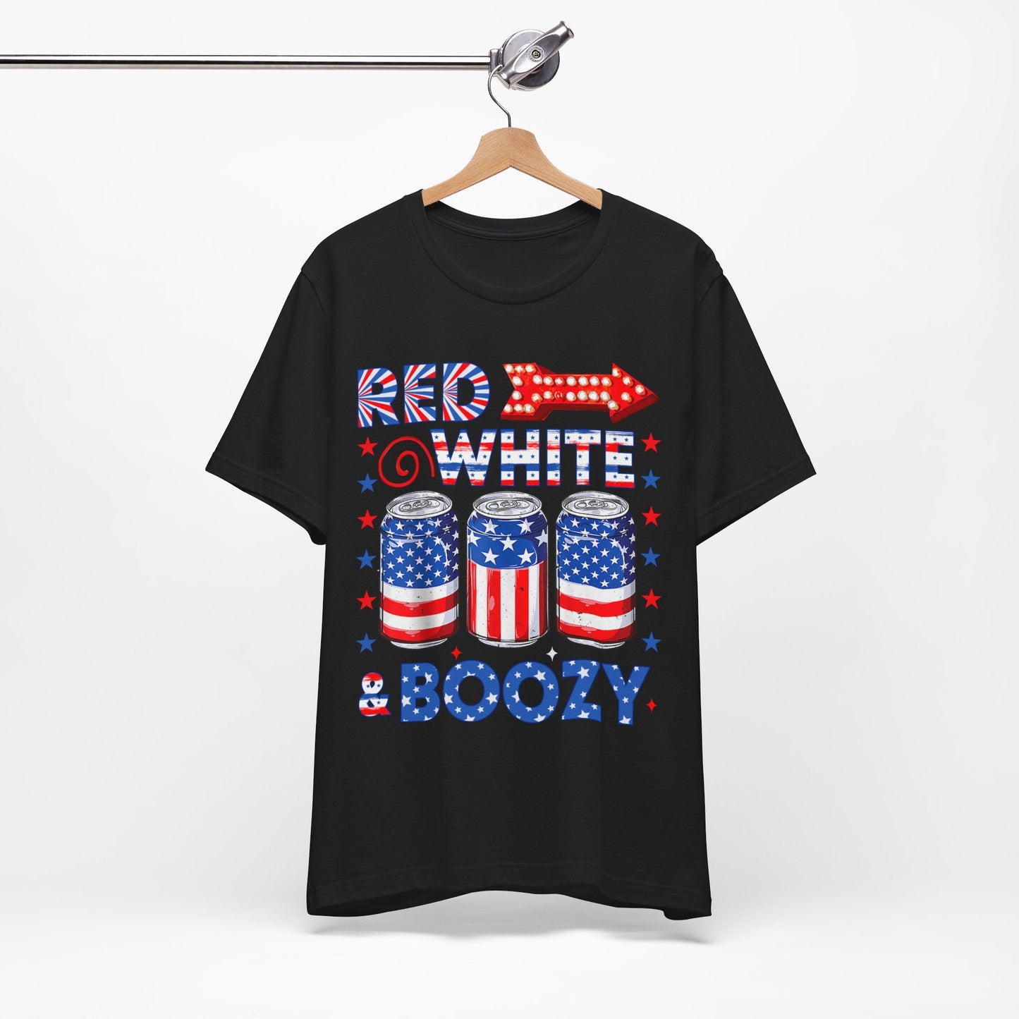 Red, White & Boozy - Unisex T - Shirt - American Apostle - Black