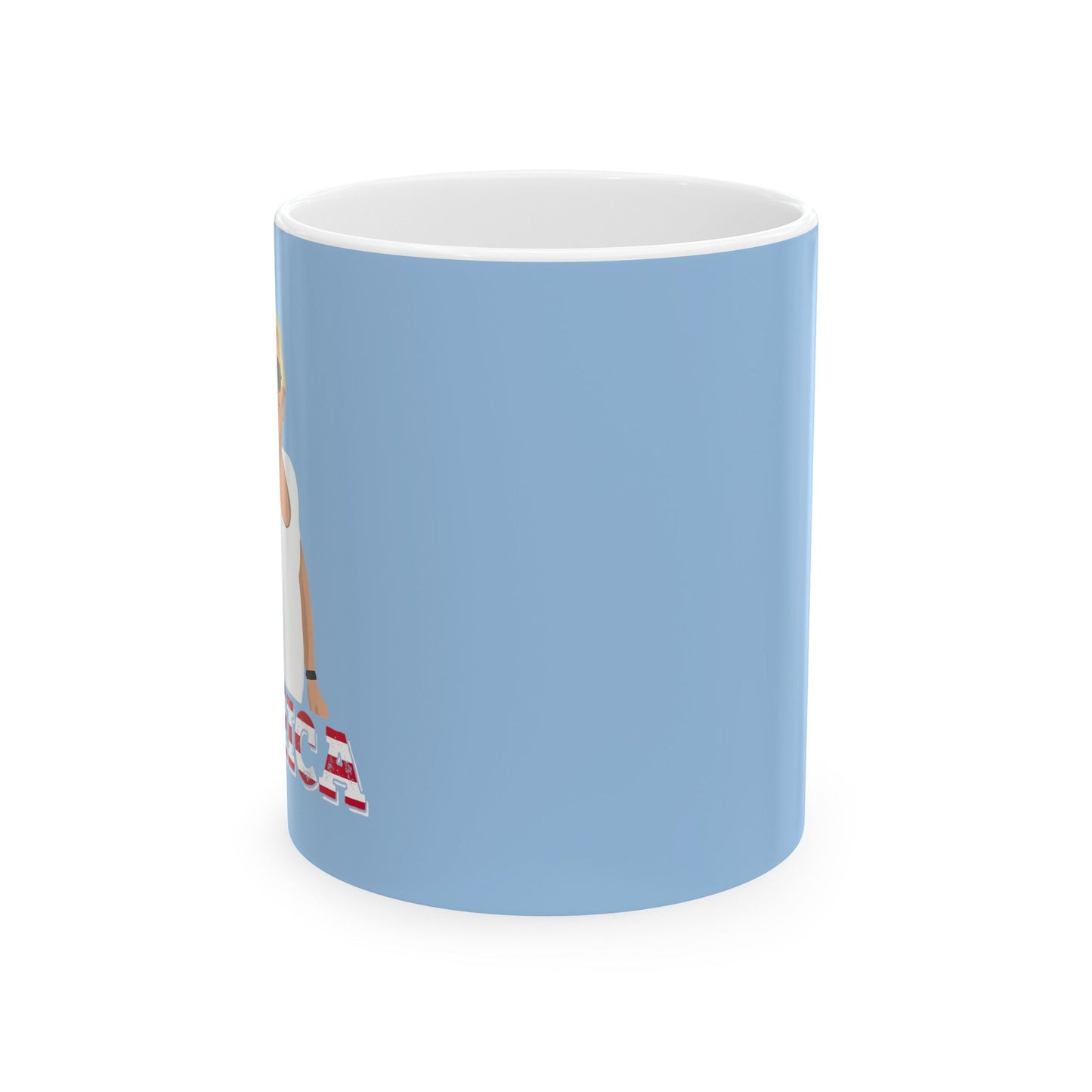 Seasoning 'MERICA - Ceramic Mug (Baby Blue, 11oz) - American Apostle - 11oz