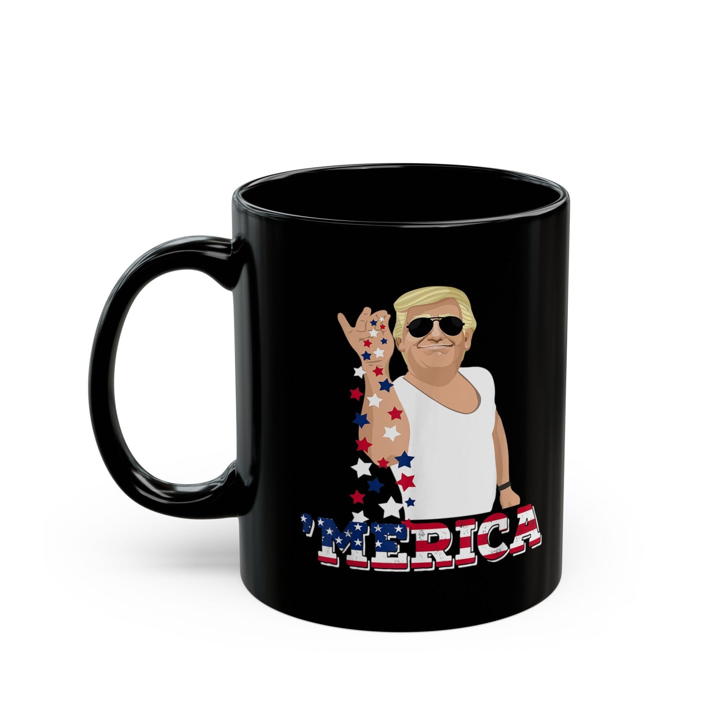 Seasoning 'MERICA Trump - Ceramic Mug (Black, 11oz) - American Apostle - 11oz