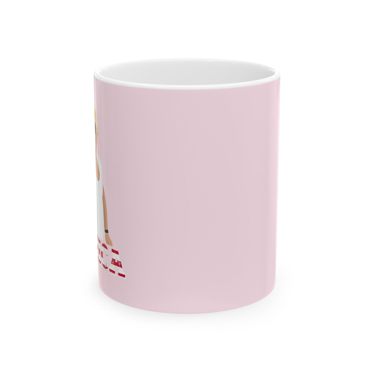 Seasoning 'MERICA Trump - Ceramic Mug (Light Pink, 11oz) - American Apostle - 11oz