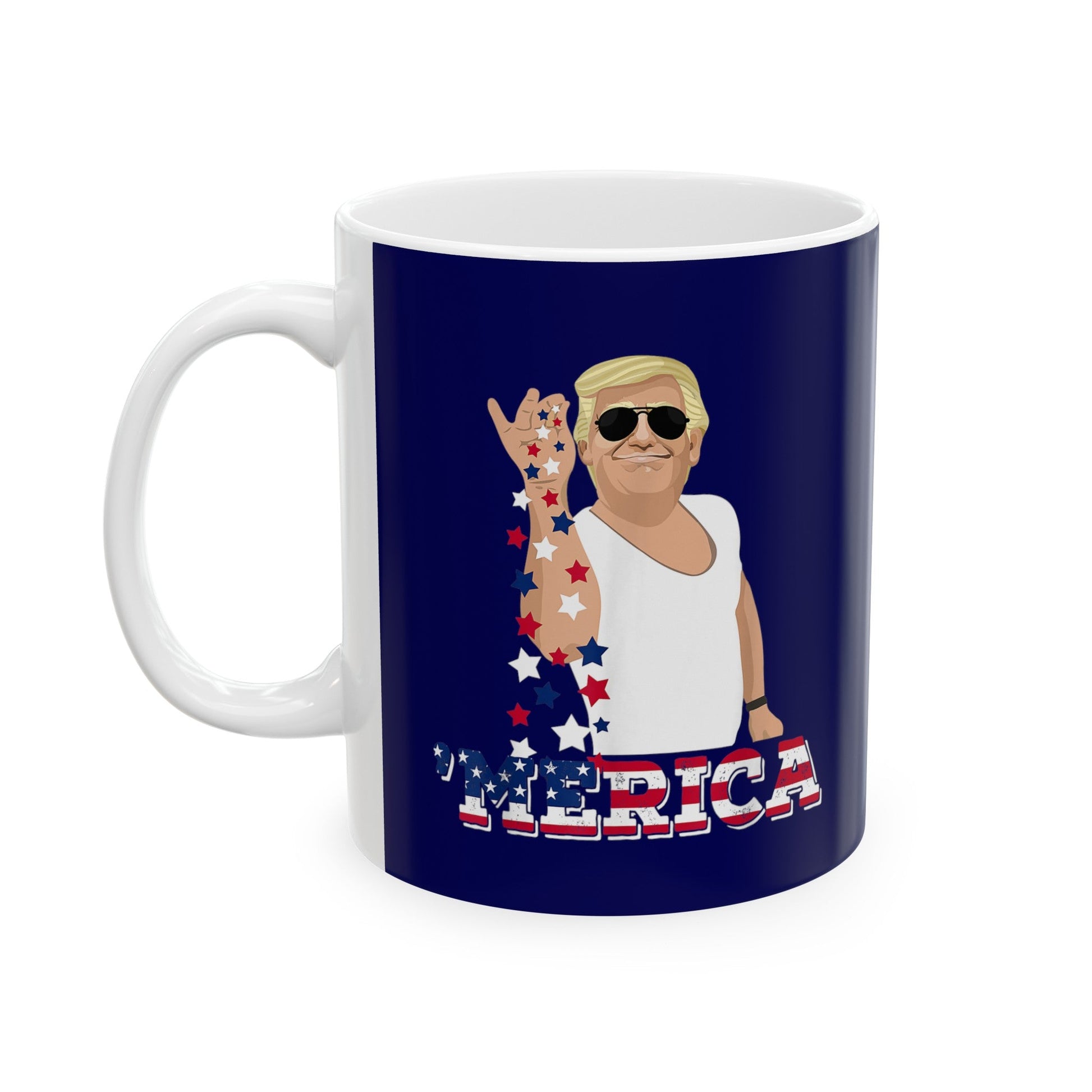 Seasoning 'MERICA Trump - Ceramic Mug (Navy, 11oz) - American Apostle - 11oz