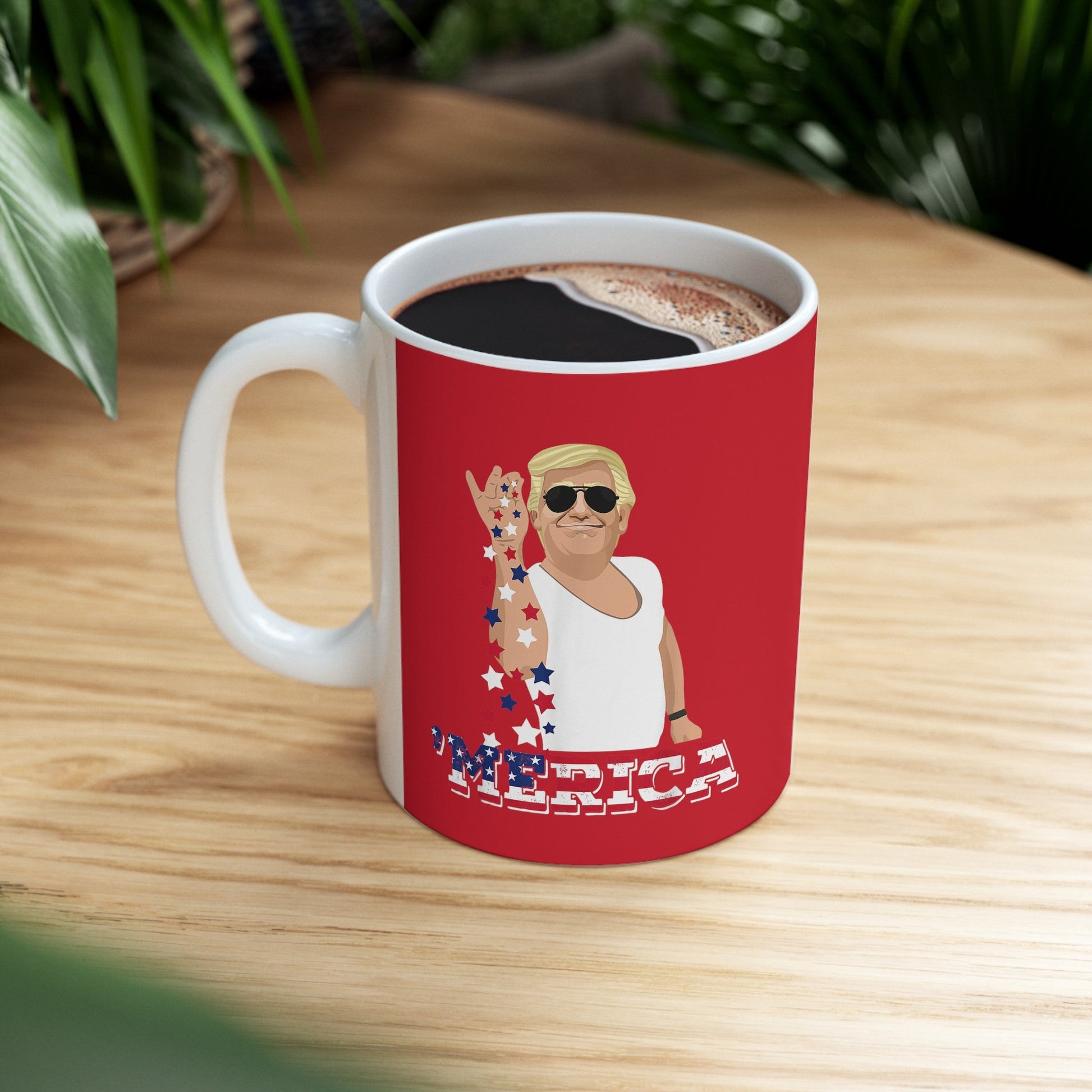 Seasoning 'MERICA Trump - Ceramic Mug (Red, 11oz) - American Apostle - 11oz