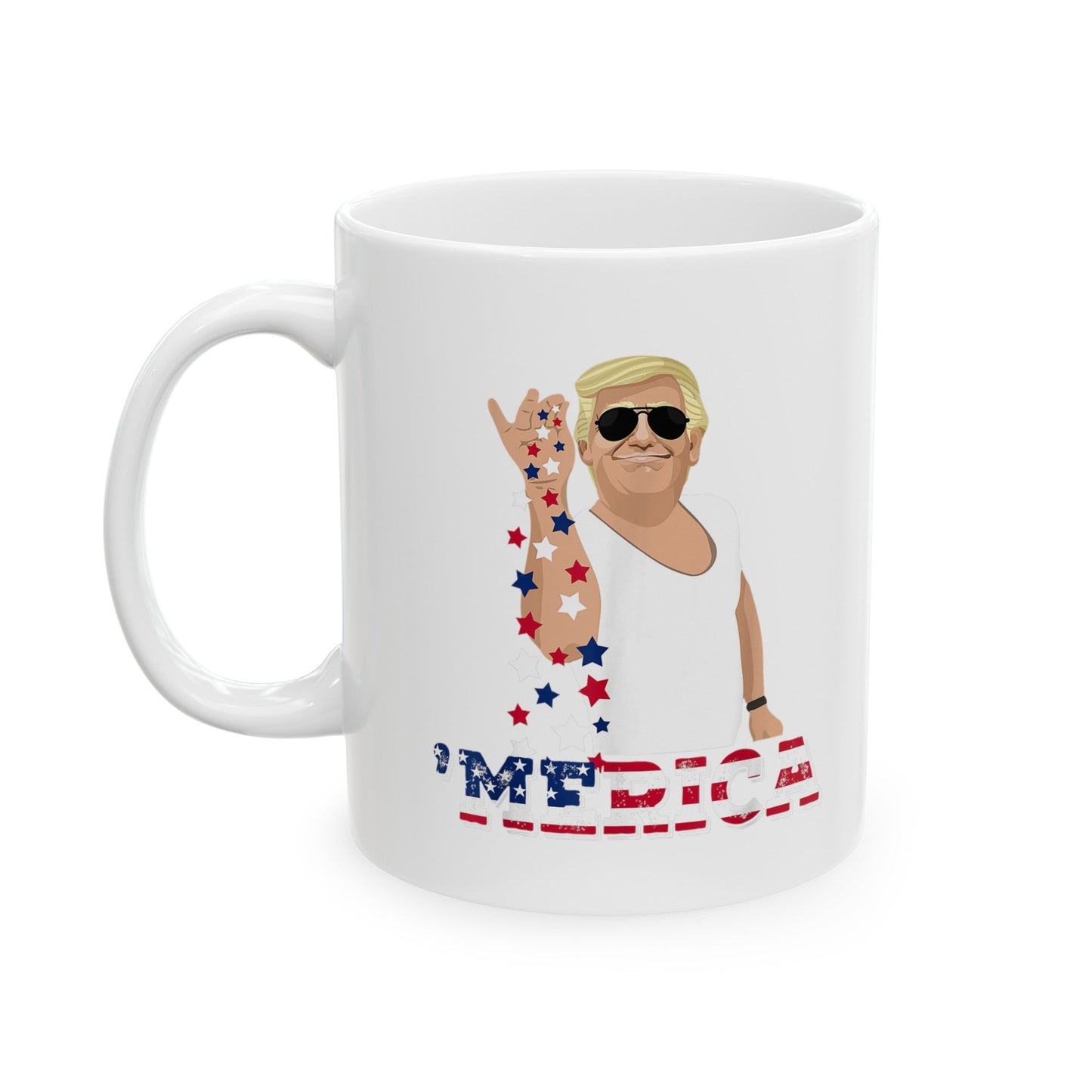 Seasoning 'MERICA Trump - Ceramic Mug (White, 11oz) - American Apostle - 11oz