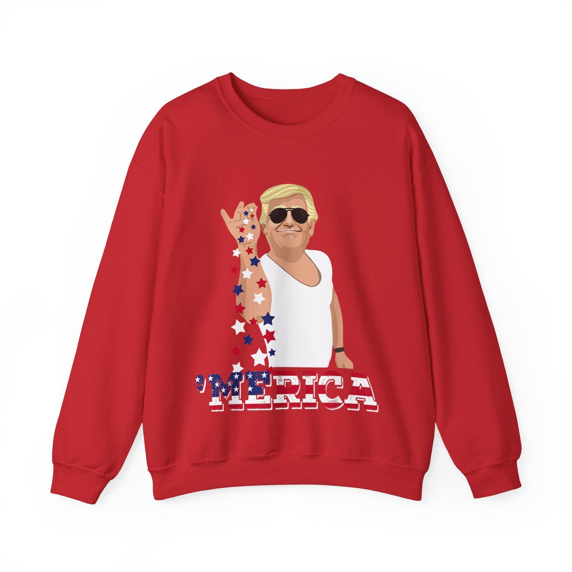 Seasoning "MERICA Trump - Unisex Sweatshirt - American Apostle - Red