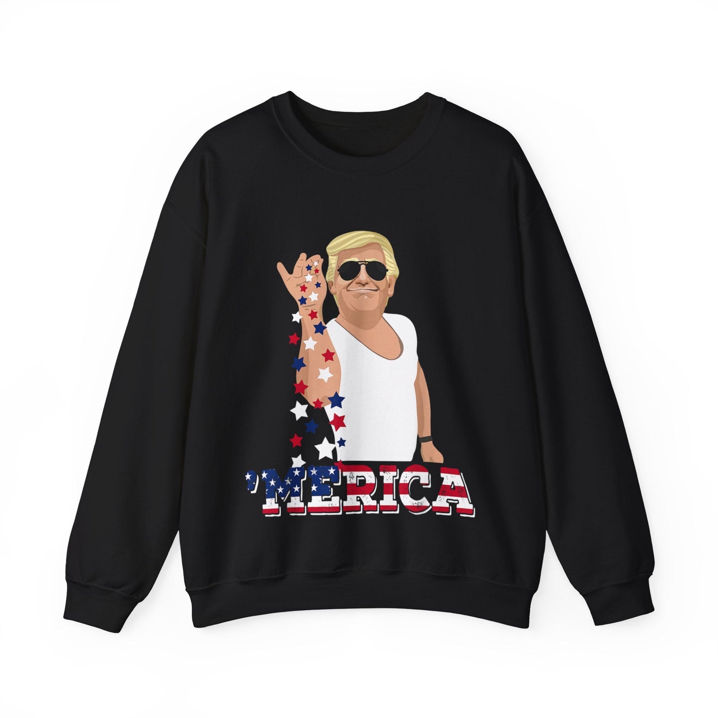 Seasoning "MERICA Trump - Unisex Sweatshirt - American Apostle - Black