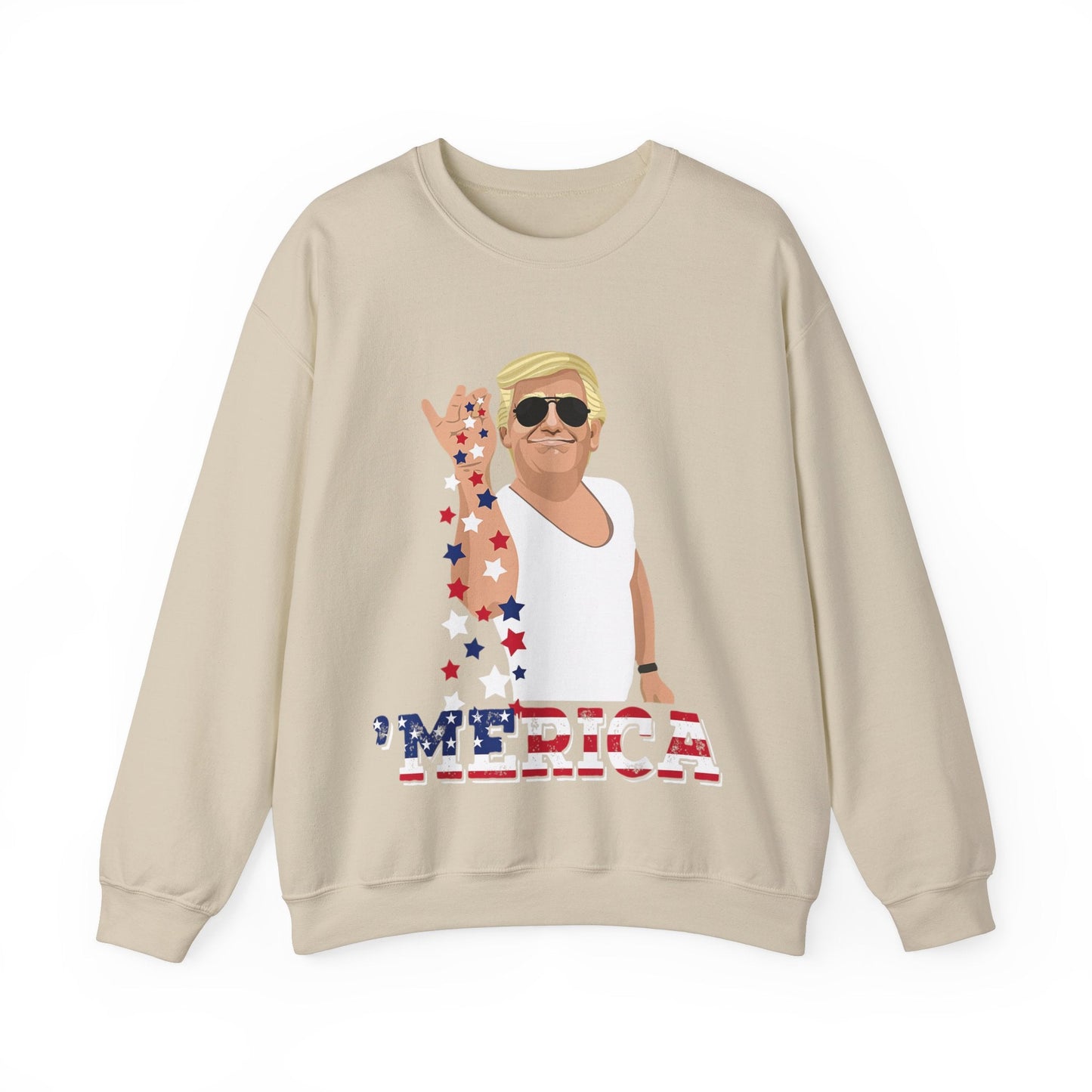 Seasoning "MERICA Trump - Unisex Sweatshirt - American Apostle - Navy