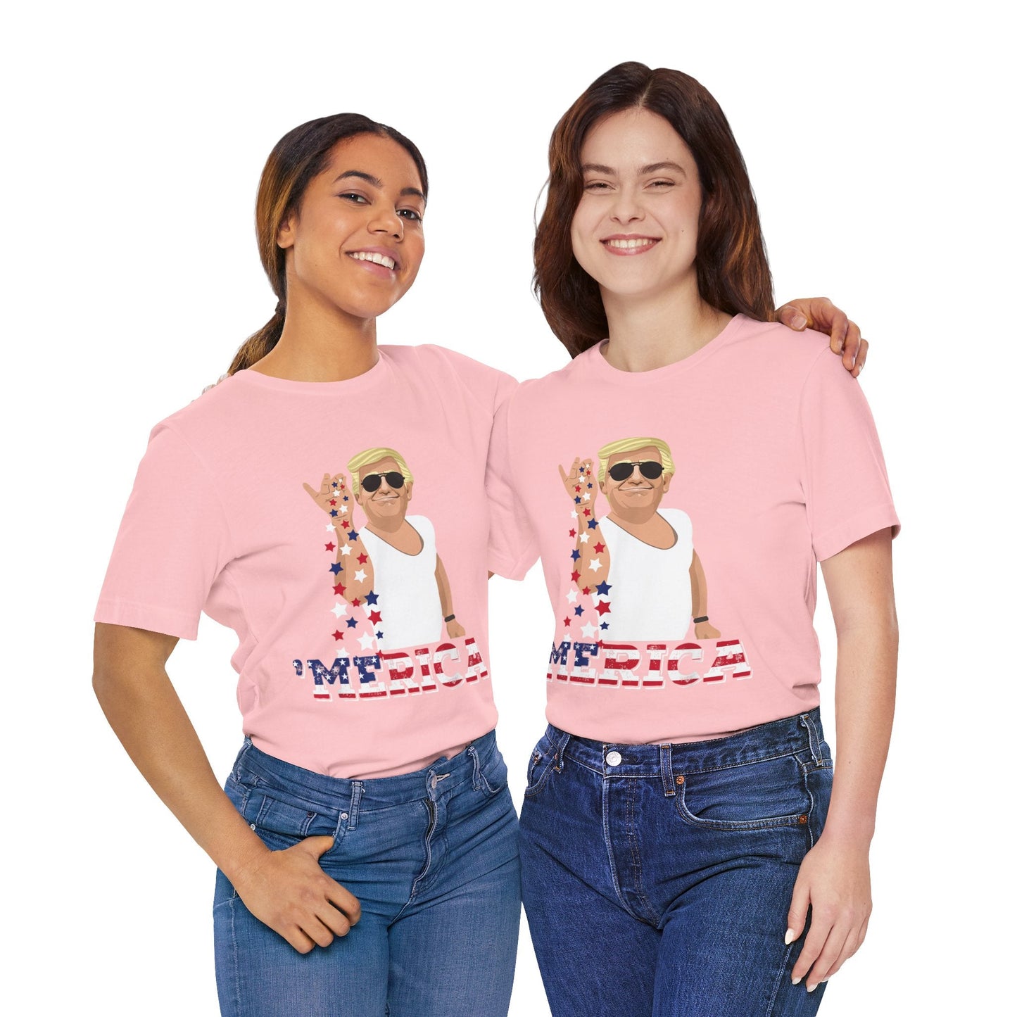 Seasoning 'MERICA Trump - Unisex T - Shirt - American Apostle - Pink