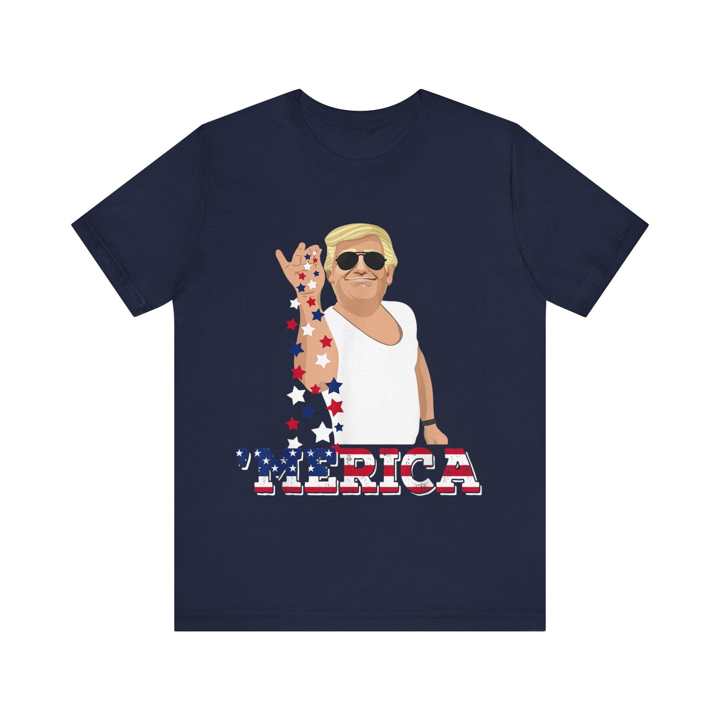 Seasoning 'MERICA Trump - Unisex T - Shirt - American Apostle - Navy