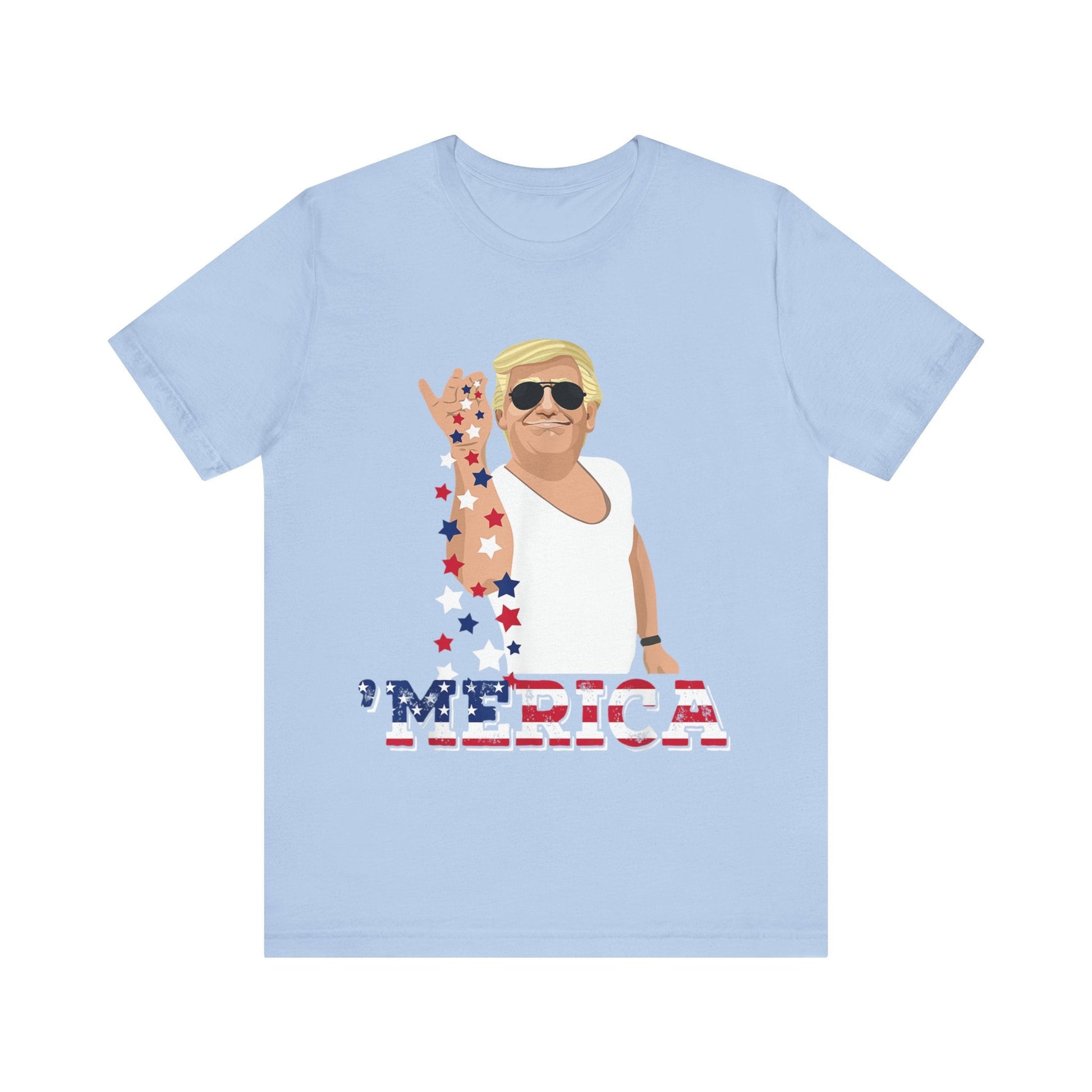 Seasoning 'MERICA Trump - Unisex T - Shirt - American Apostle - Baby Blue