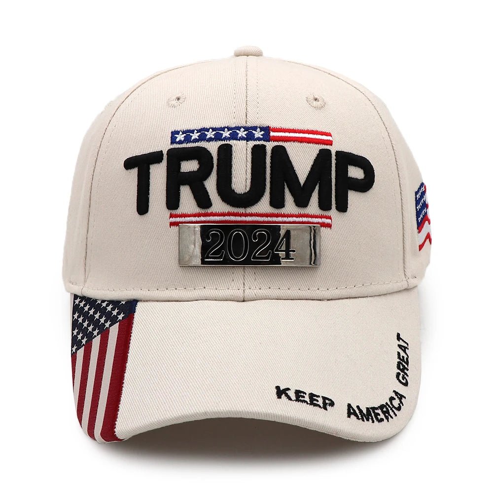 Trump 2020 ==>2024 Transforming "Keep America Great" Cap - Unisex Cap - American Apostle - Stone White