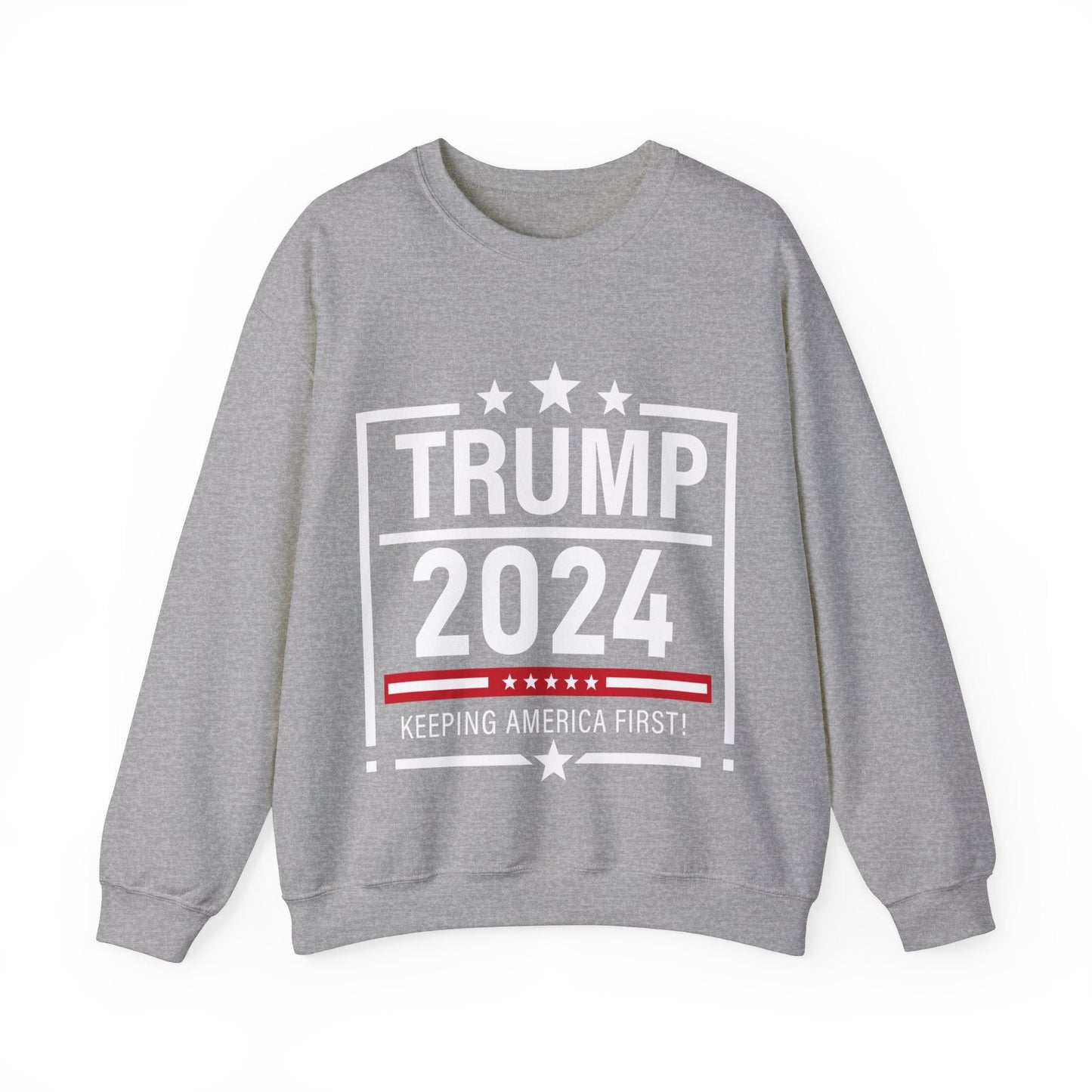 Trump 2024 Keeping America First - Unisex Sweatshirt - American Apostle - Black