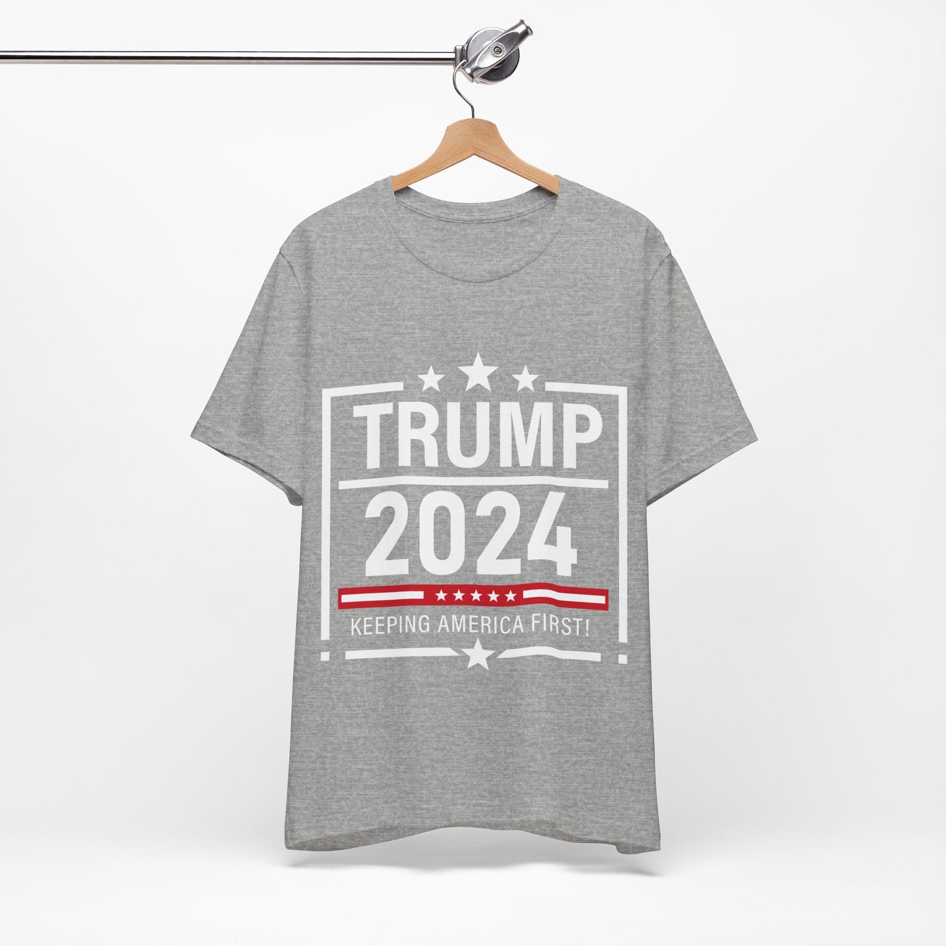 Trump 2024 Keeping America First - Unisex T - Shirt - American Apostle - Navy