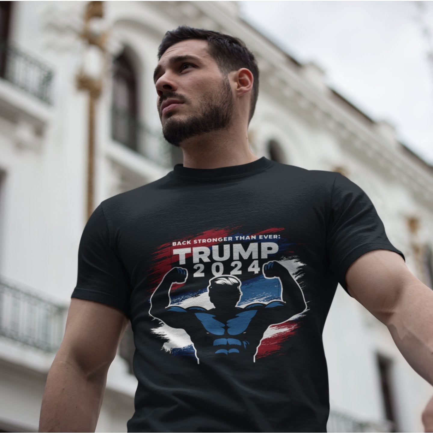 Trump 2024 Pump Muscle Shirt - Unisex T - Shirt - American Apostle - Black