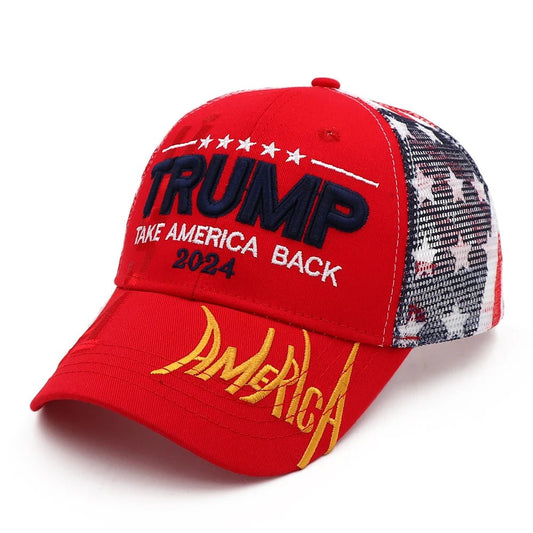 Trump 2024 Take America Back and Save America Again Cap - Unisex Cap - American Apostle - Red - Take America Back