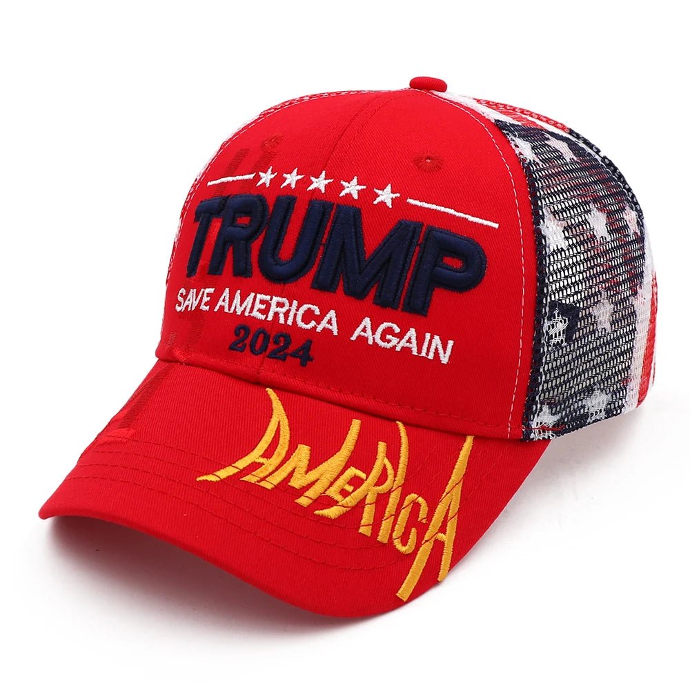 Trump 2024 Take America Back and Save America Again Cap - Unisex Cap - American Apostle - Red - Save America Again