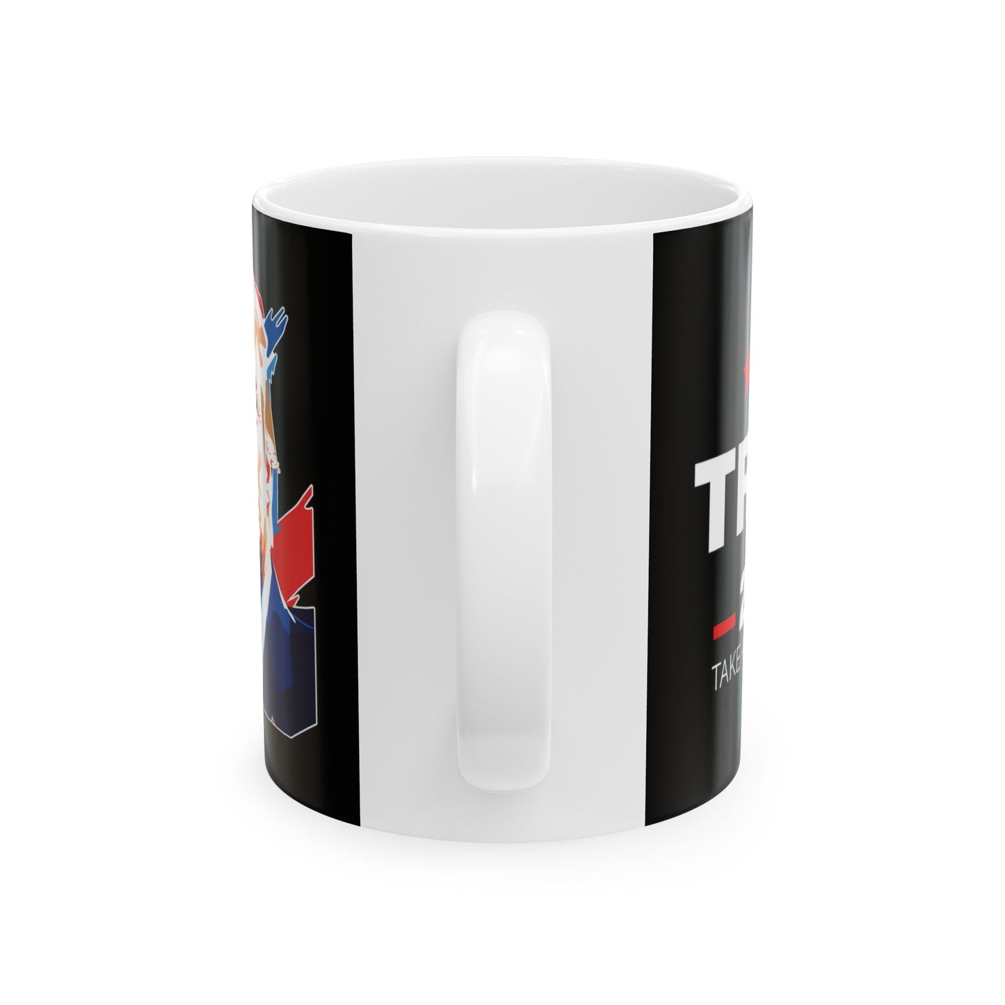 Trump 2024 Take America Back - Ceramic Mug (Black, 11oz) - American Apostle - 11oz