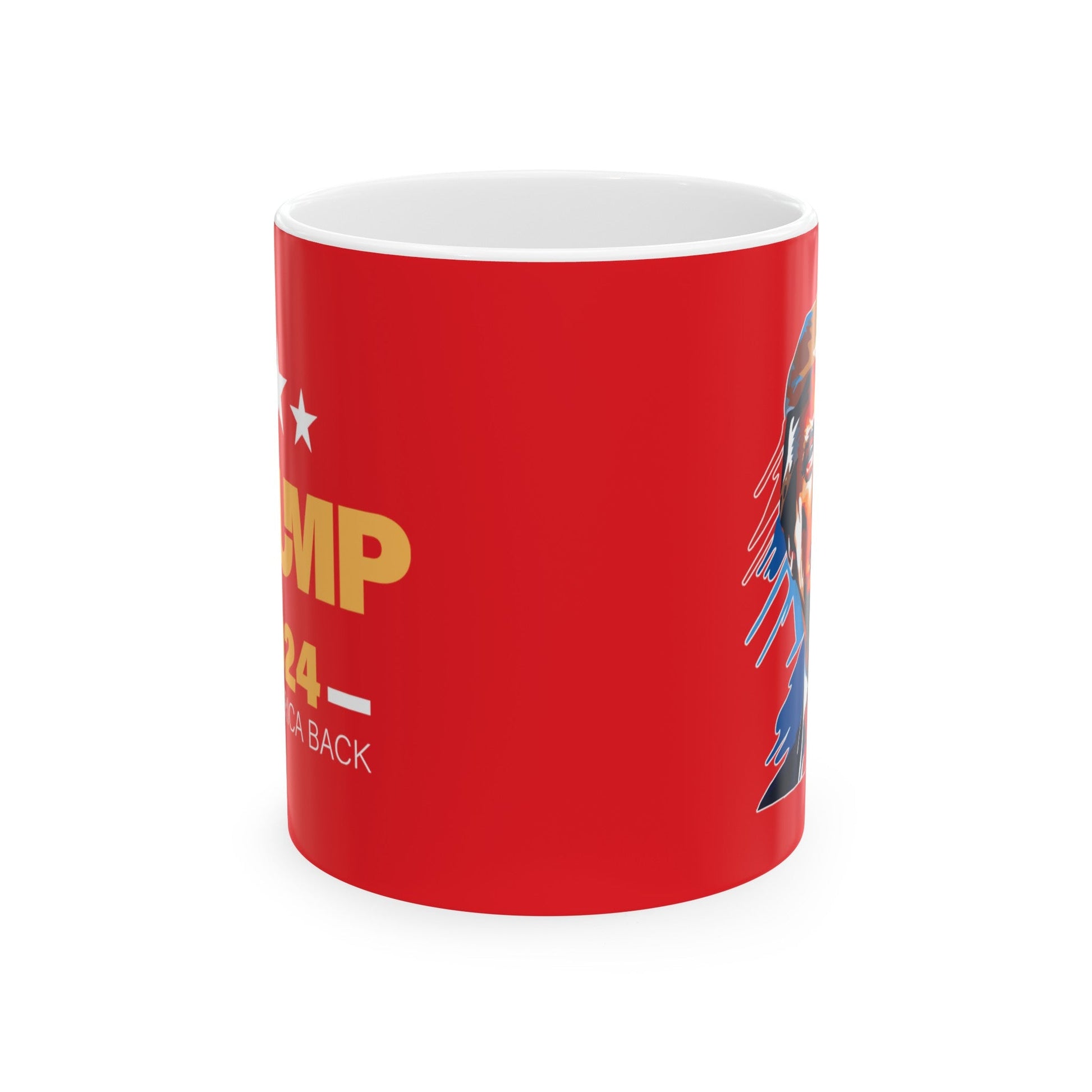 Trump 2024 Take America Back - Ceramic Mug (Red, 11oz) - American Apostle - 11oz