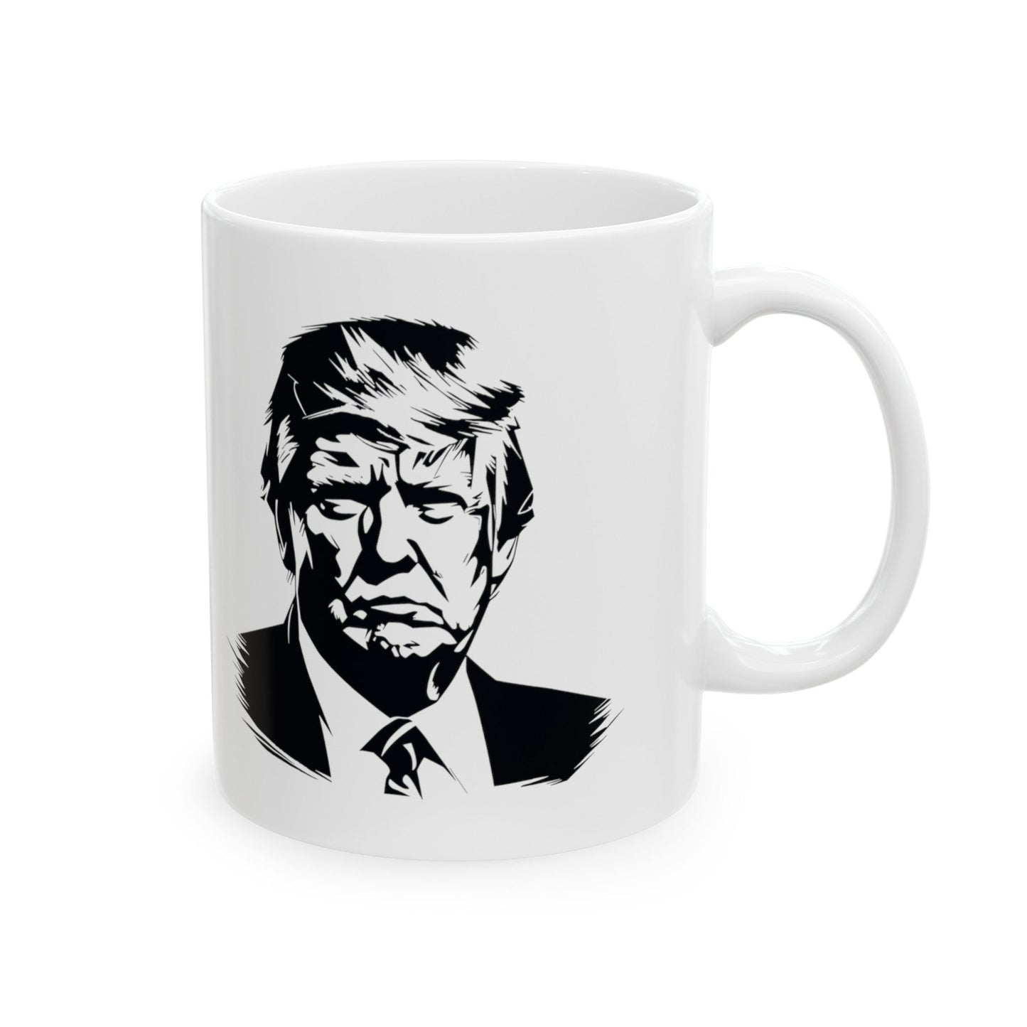 Trump 2024 Take America Back Flag - Ceramic Mug (White, 11oz) - American Apostle - 11oz