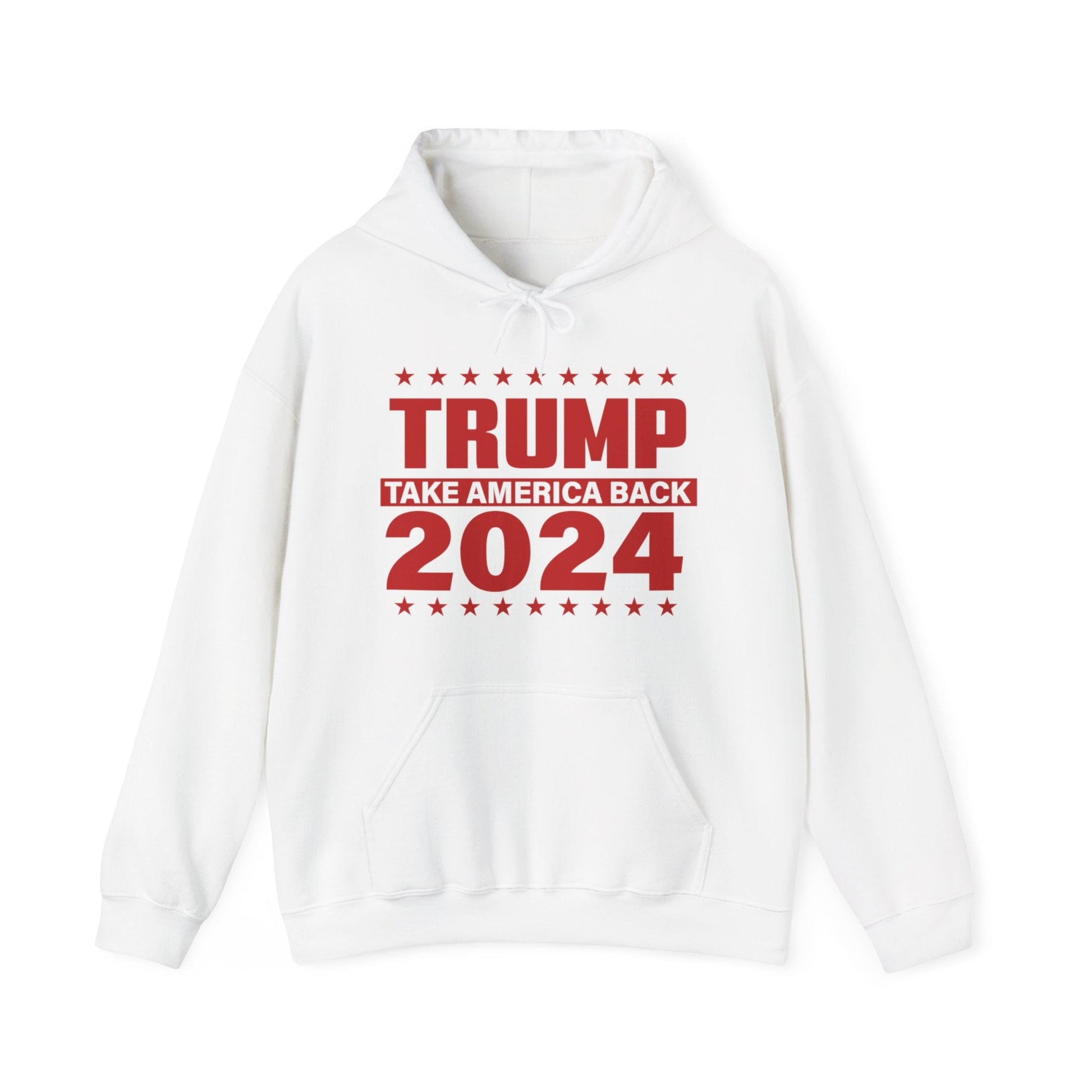 Trump 2024 Take America Back II - Unisex Hooded Sweatshirt - American Apostle - White