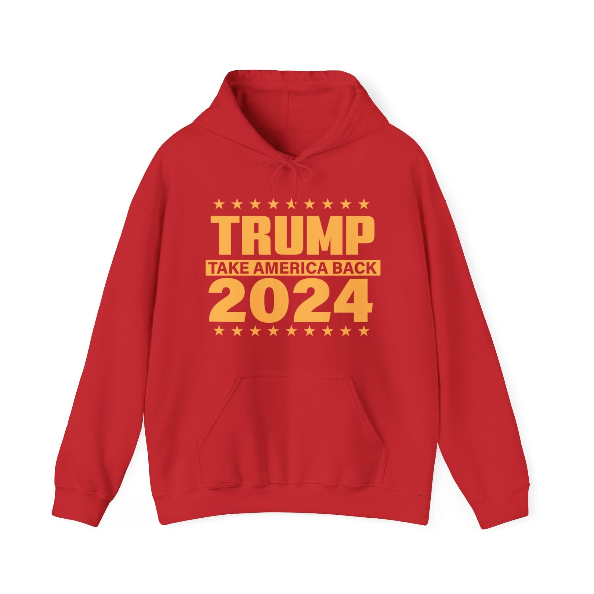 Trump 2024 Take America Back II - Unisex Hooded Sweatshirt - American Apostle - Red