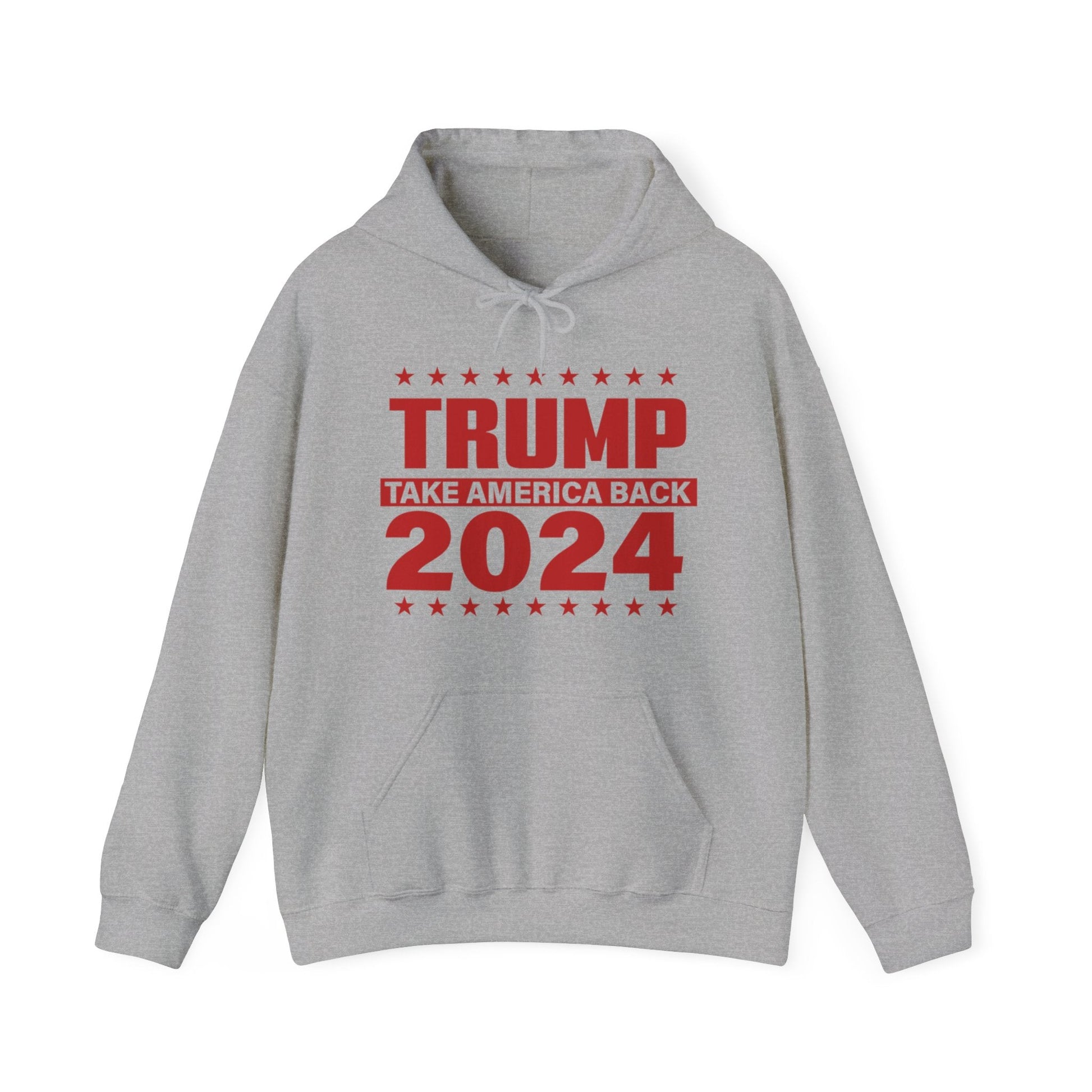 Trump 2024 Take America Back II - Unisex Hooded Sweatshirt - American Apostle - Sport Grey