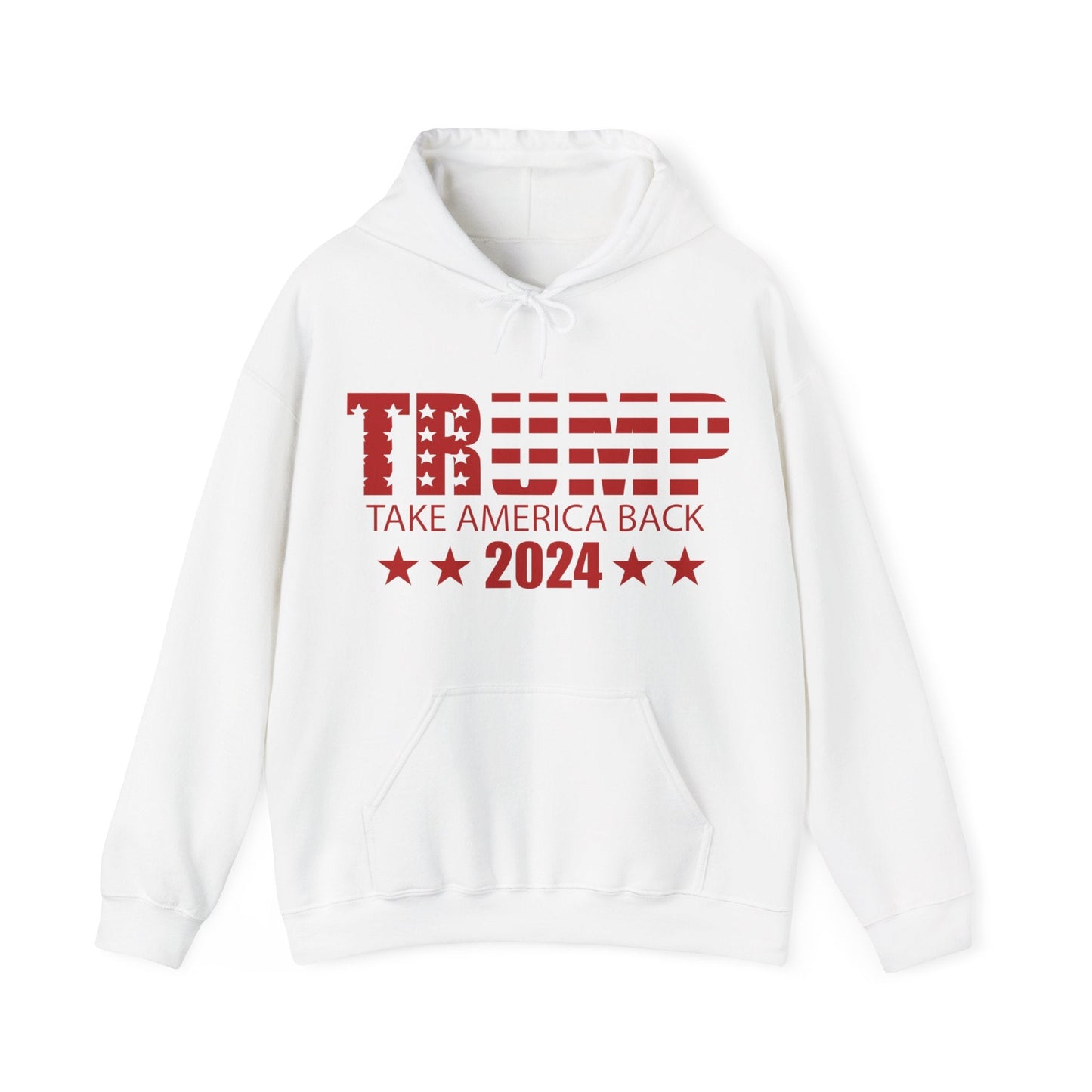 Trump 2024 Take America Back III - Unisex Hooded Sweatshirt - American Apostle - White