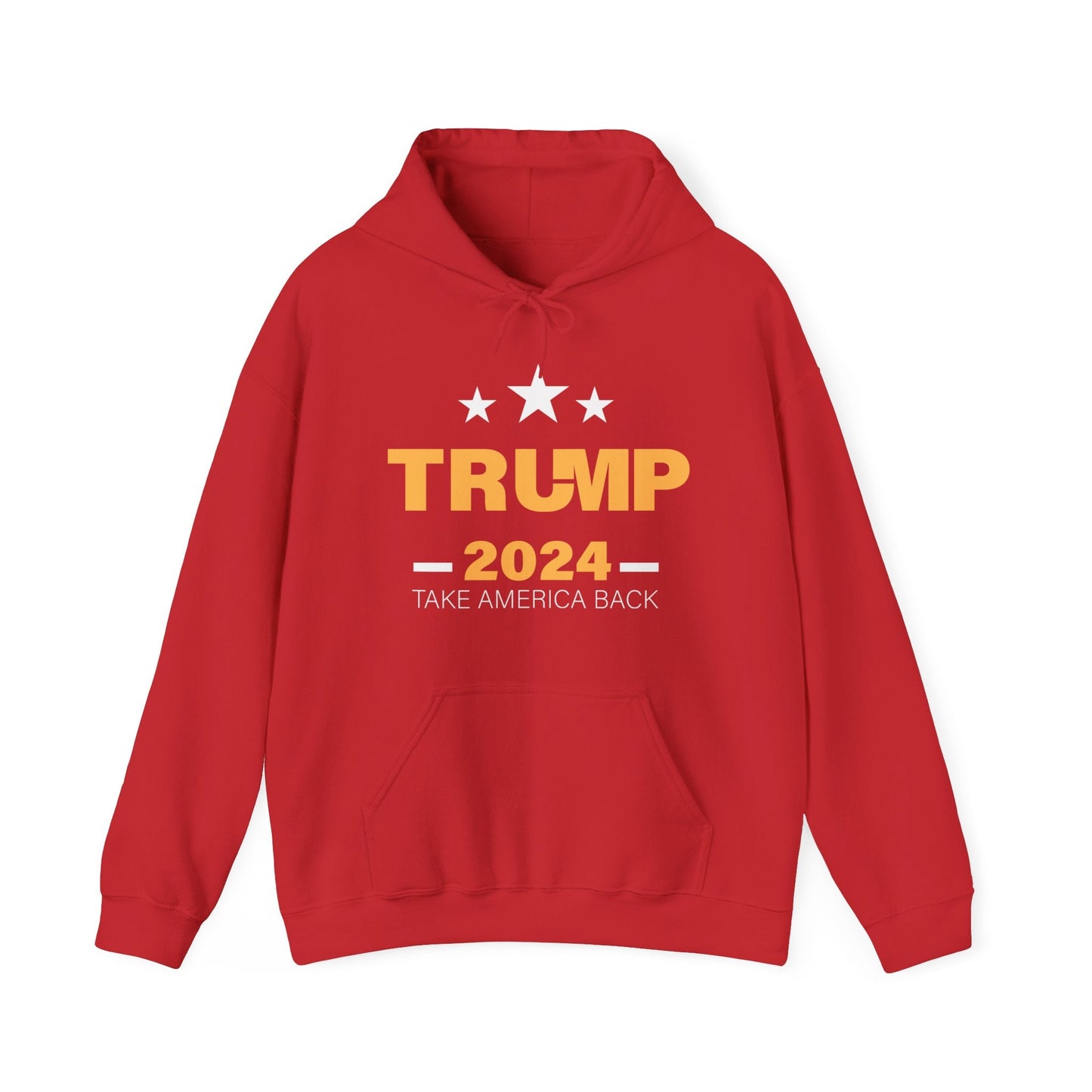 Trump 2024 Take America Back - Unisex Hooded Sweatshirt - American Apostle - Red