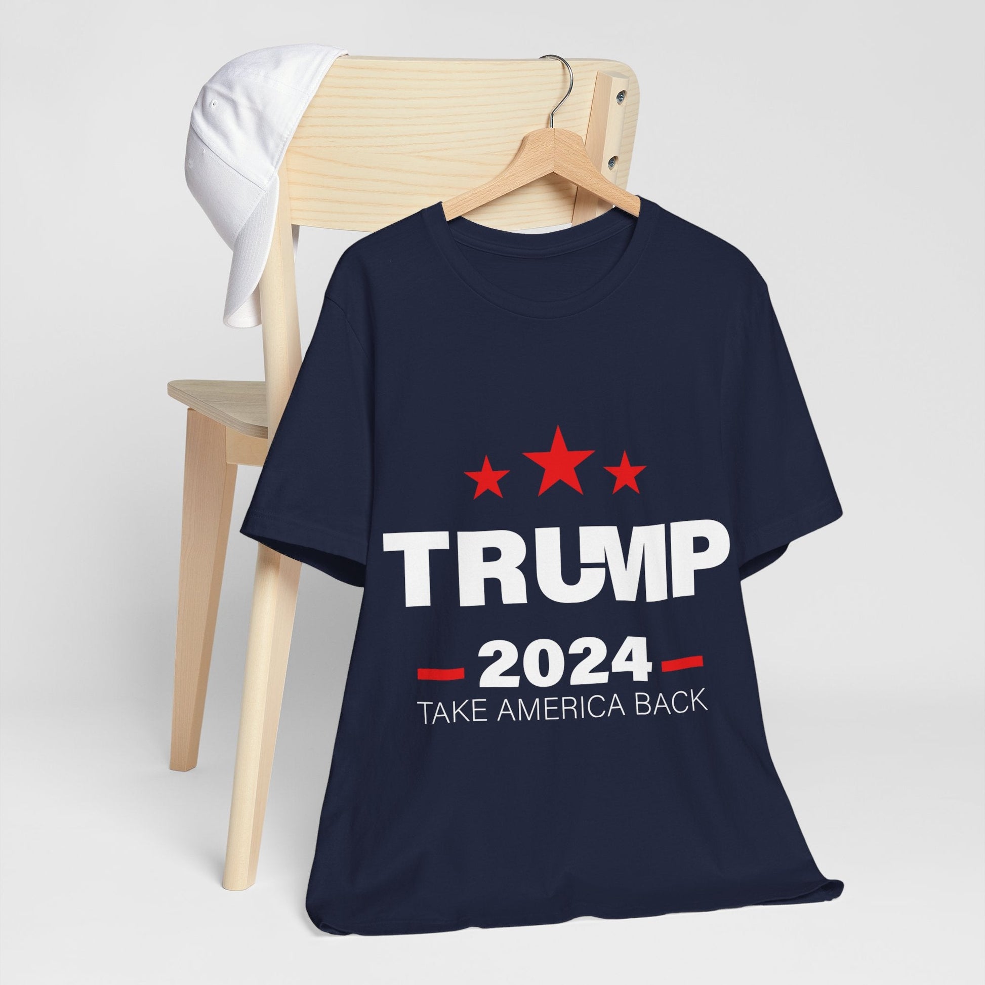 Trump 2024 Take America Back - Unisex T - Shirt - American Apostle - Navy