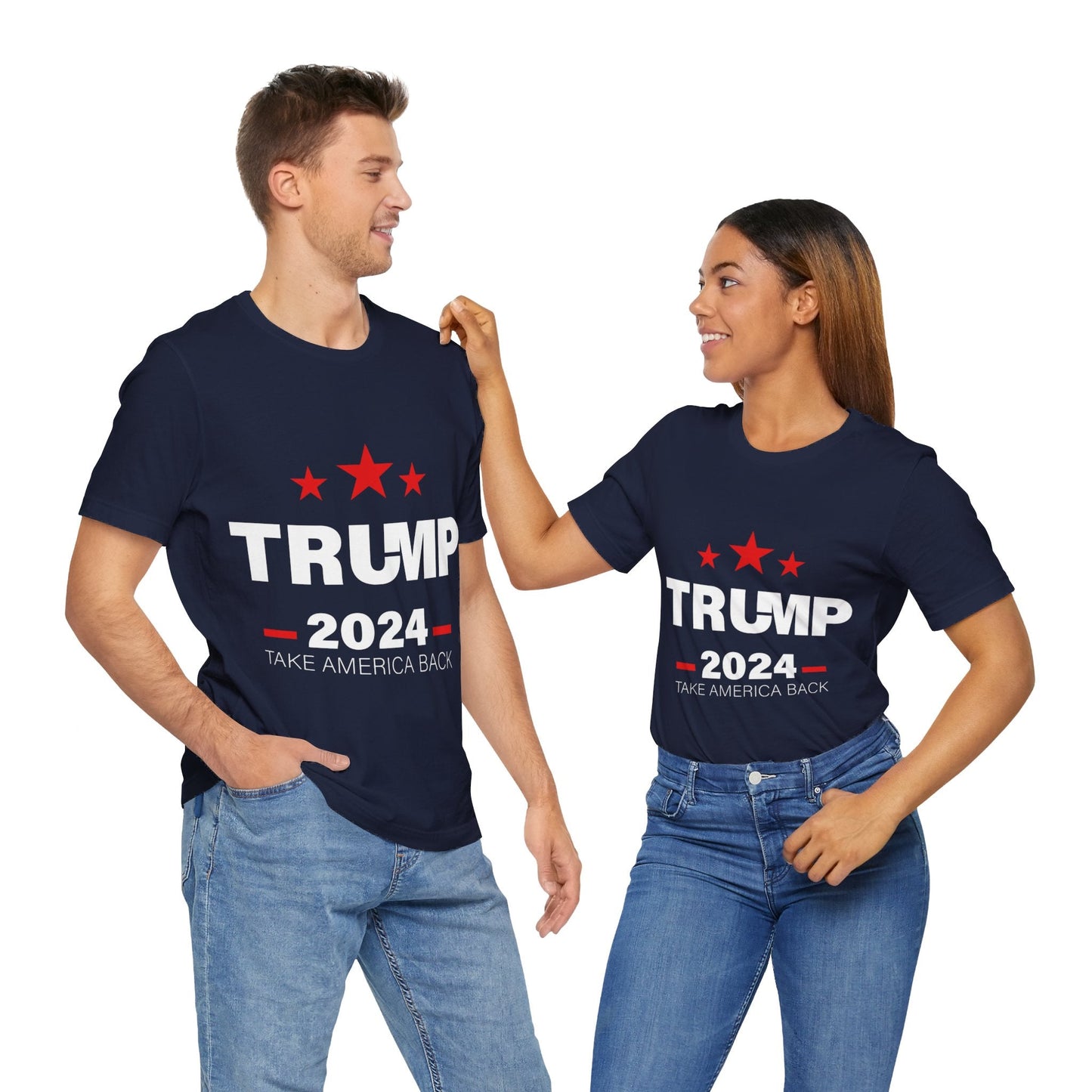 Trump 2024 Take America Back - Unisex T - Shirt - American Apostle - Navy