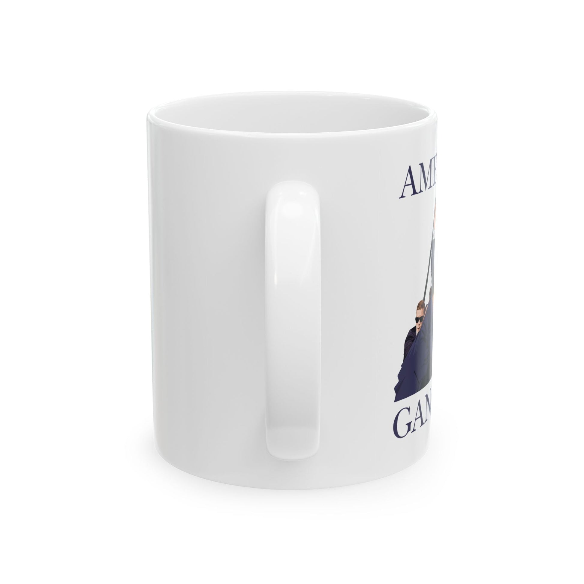 Trump American Gangster - Ceramic Mug (White, 11oz) - American Apostle - 11oz