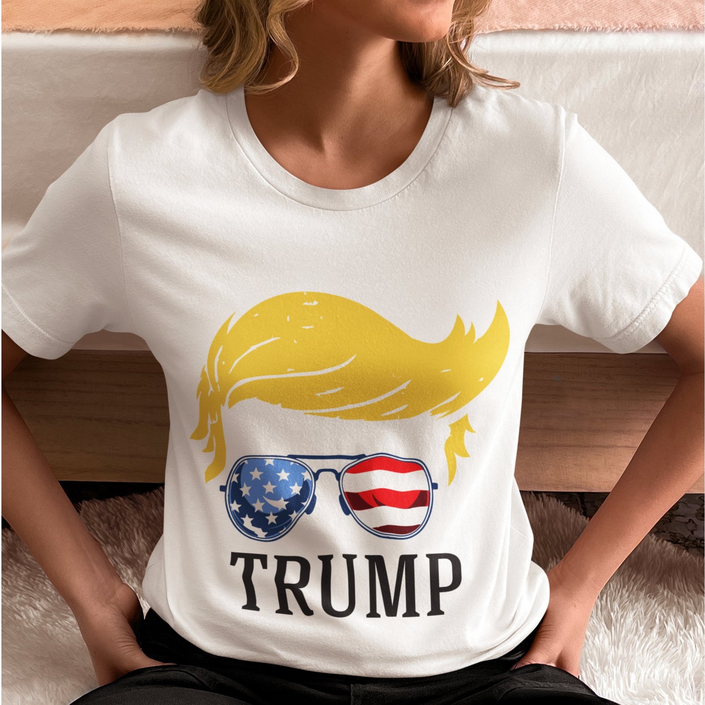 Trump Cool Hair - Unisex T - Shirt - American Apostle - White